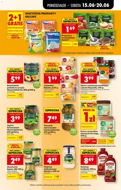Pogląd oferty "Biedronka gazetka od poniedziałku" - ważna od 15.06.2026 | Strona: 57 | Produkty: Galaretka, Ketchup, Brzoskwinie w syropie, Krem