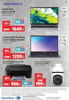 Ofertele Carrefour valabile de la 17.06.2026 | Pagină: 21 | Produse: Laptop, Imprimantă, Cameră