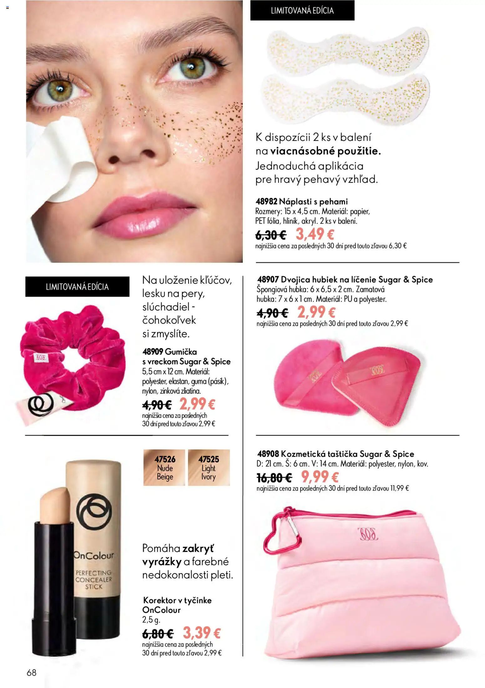Nové Oriflame akcie – leták je platný od 17.06.2026 | Strana: 68 | Produkty: Korektor, Hubka