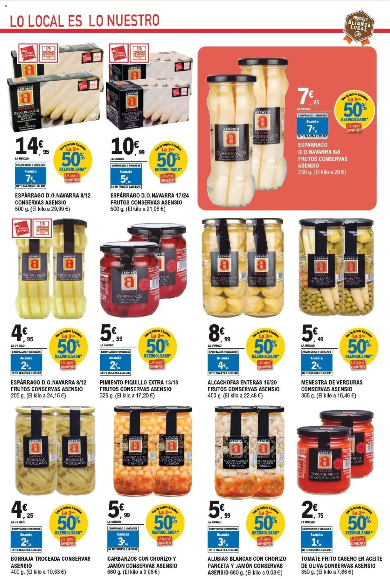E.Leclerc Alianzas Locales │ válido desde el 20.05.2026 | Página: 19 | Productos: Ηλεκτρικός φούρνος, Aceite, Jamón, Κάδος απορρυμάτων