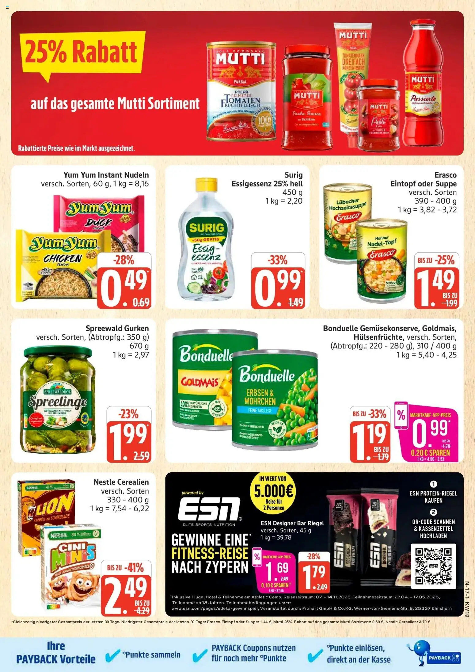 Marktkauf Prospekt Cuxhaven	 – gültig ab 04.05.2026 | Seite: 17 | Produkte: Tomaten, Pasta, Erasco, Gurken