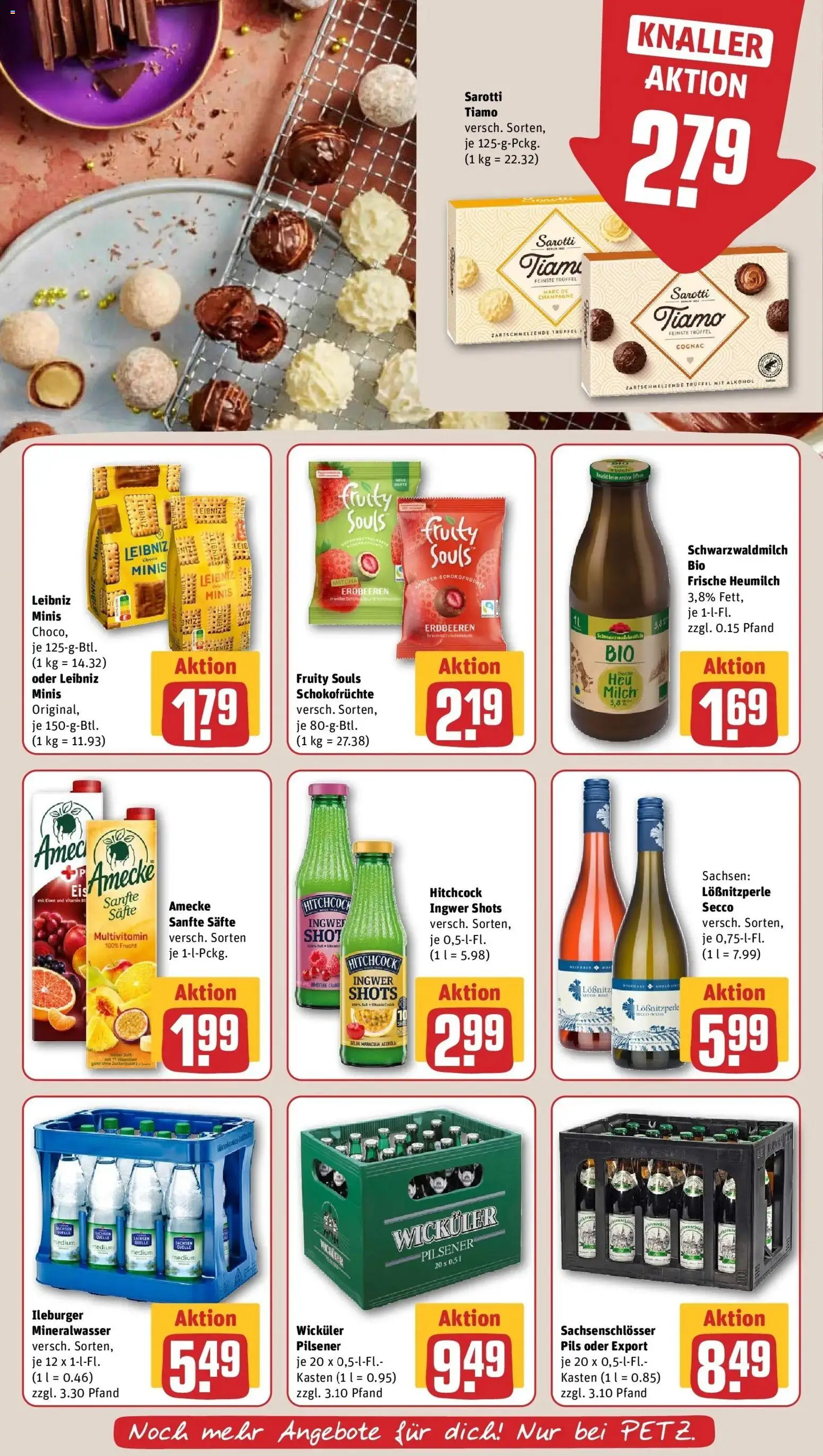 REWE Prospekt ab 19.10.2026 zum Blättern » Angebote | Seite: 13 | Produkte: Milch, Pils, Mineralwasser, Alkohol