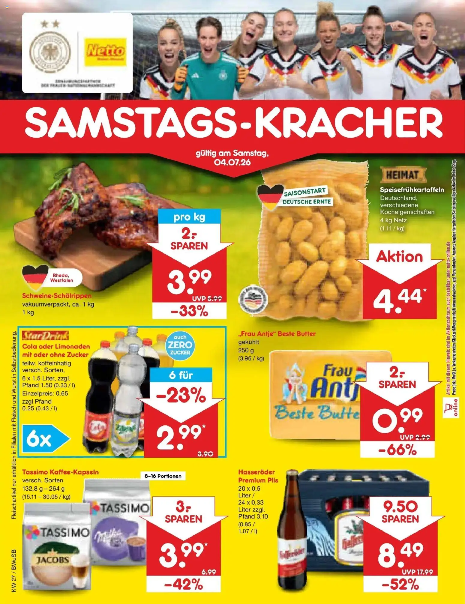 Netto Marken-Discount Prospekt Stemwede-Dielingen – gültig ab 29.06.2026 | Seite: 68 | Produkte: Zucker, Hasseröder, Fleisch, Tassimo