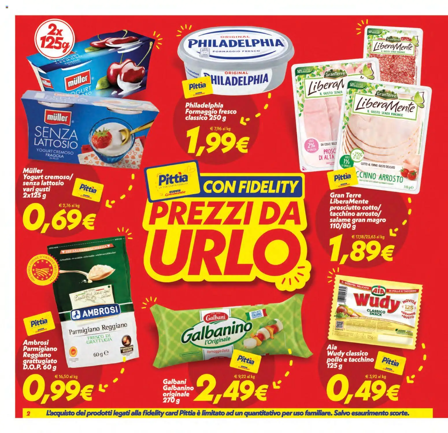 Volantino SuperConveniente del 31/07/2026 | Pagina: 2 | Prodotti: Yogurt, Sale, Tacchino, Formaggio