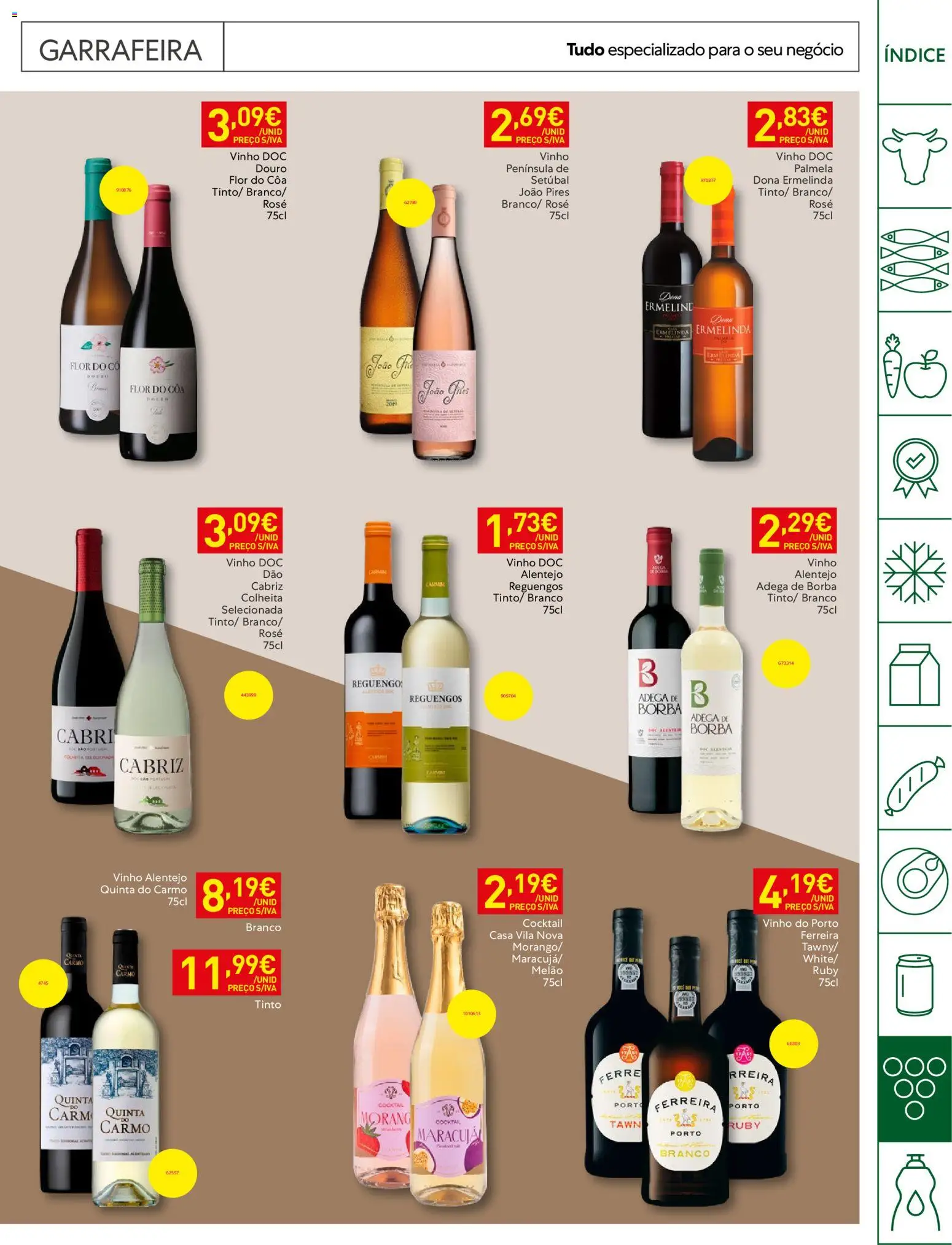 Recheio Horeca │ válido de 08/09/2026 | Página: 27 | Produtos: Vinho do Porto, Vinho, Melão