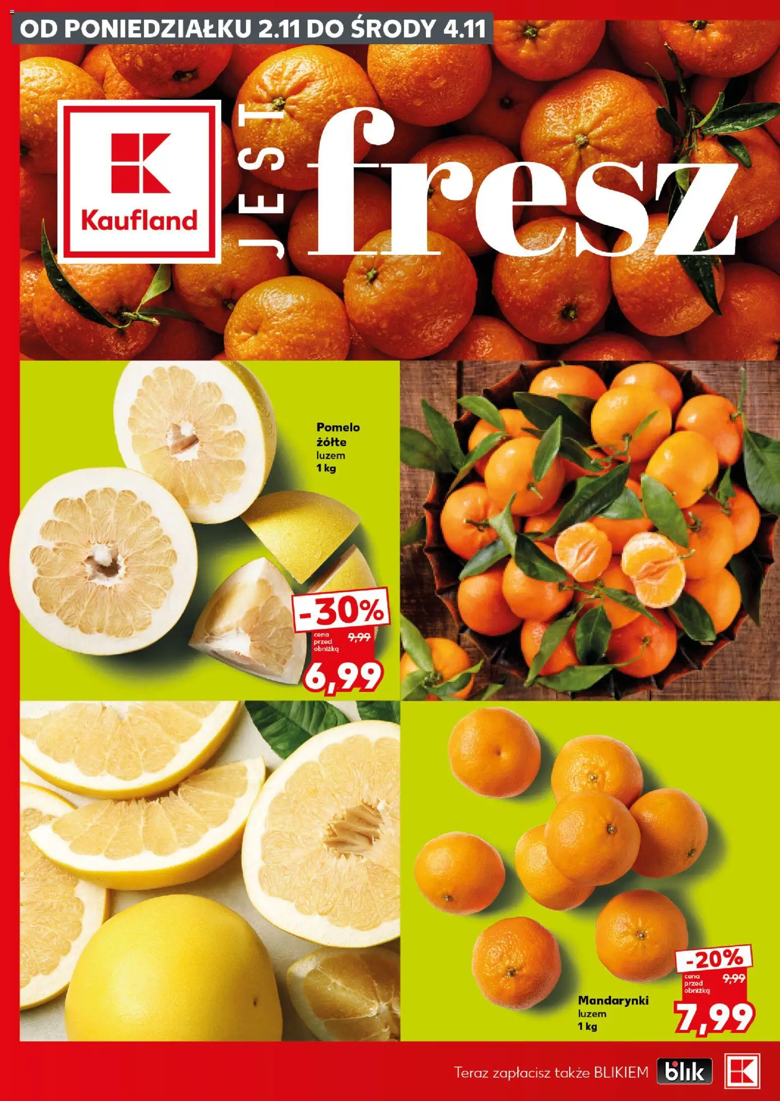 Kaufland Polsko leták - Mocny start od 02.11.2026 | Strana: 4 | Produkty: Pomelo