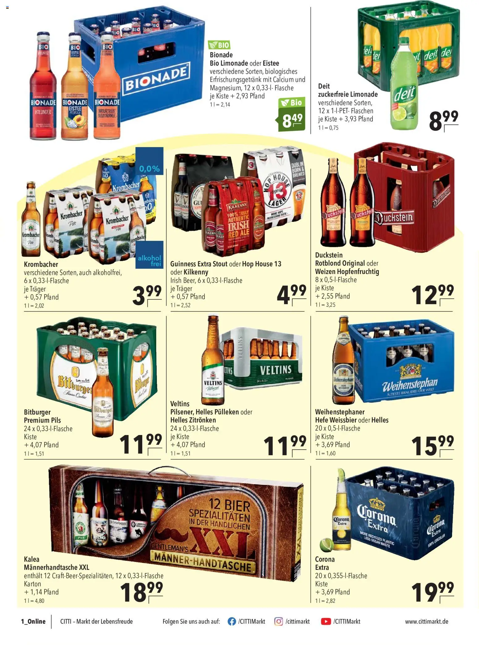CITTI Markt Prospekt – gültig ab 15.07.2026 | Seite: 12 | Produkte: Bier, Weißbier, Spezialitäten, Pils