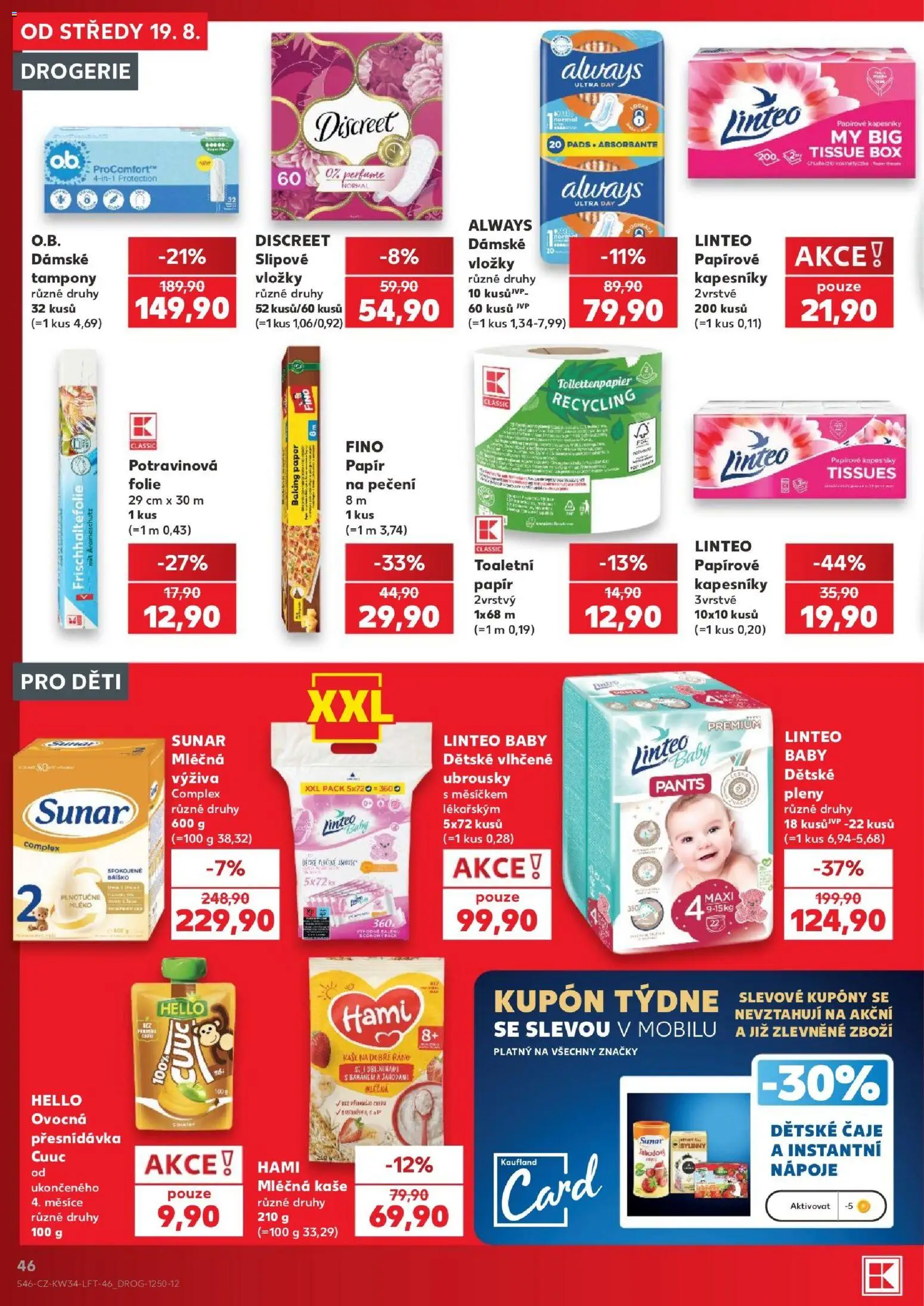 Kaufland leták - Plzeň Bory od 19.08.2026 | Strana: 46