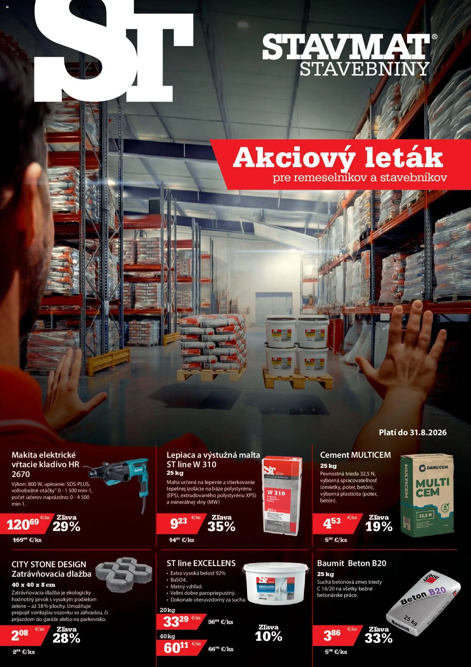 Nové STAVMAT STAVEBNINY akcie – leták je platný od 06.07.2026 | Strana: 1