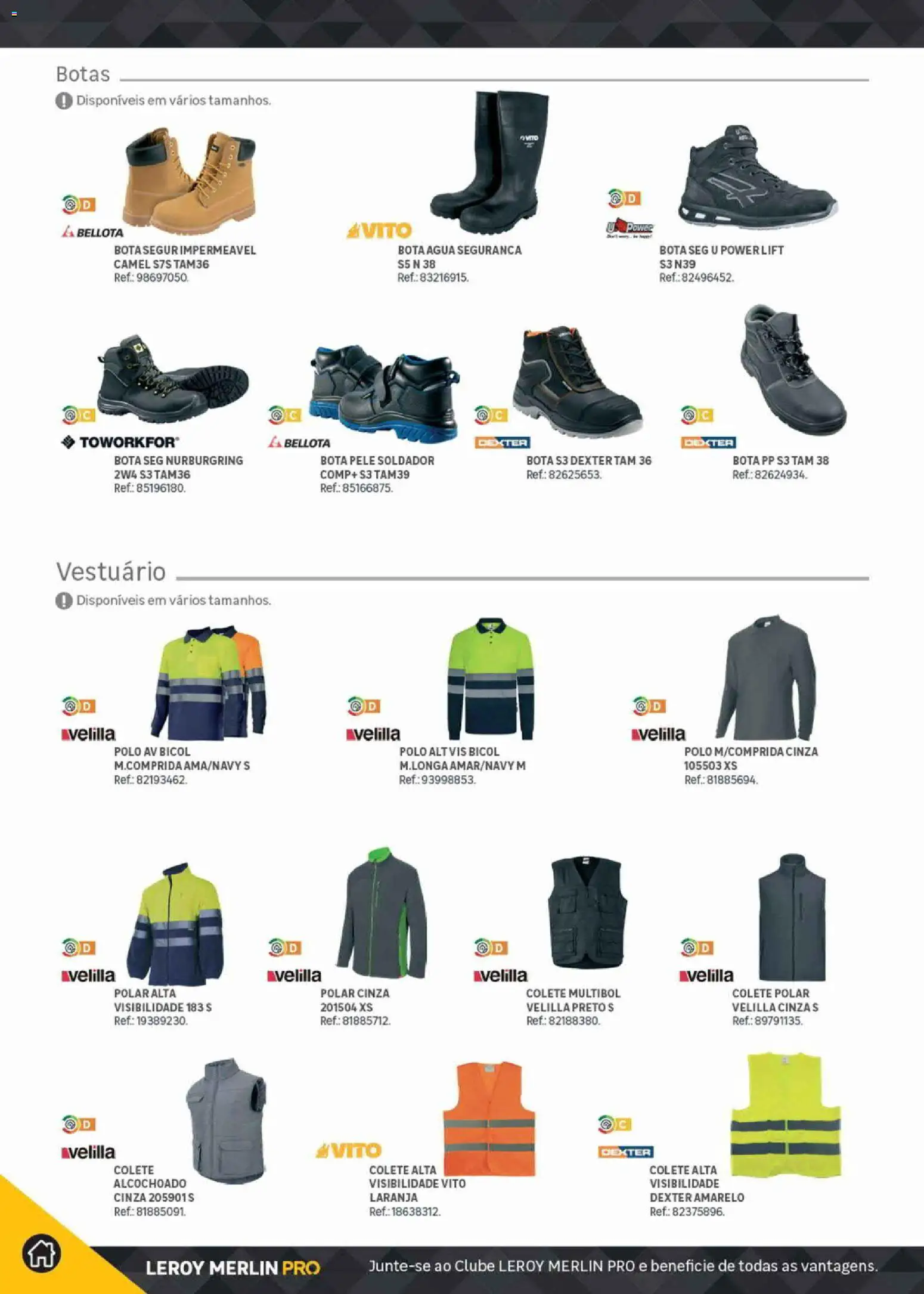 Leroy Merlin Catálogo Pro │ válido de 09.06.2026 | Página: 362 | Produtos: Botas, Agua, Colete
