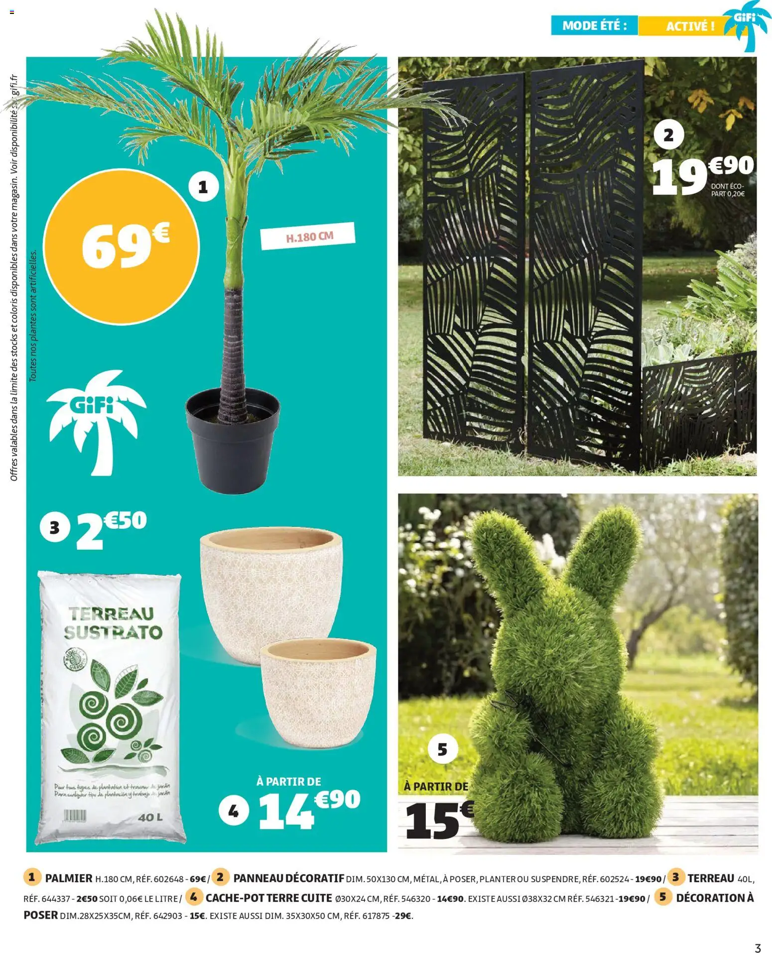 {H1} | Page: 3 | Produits: Plantes, Terreau, Palmier