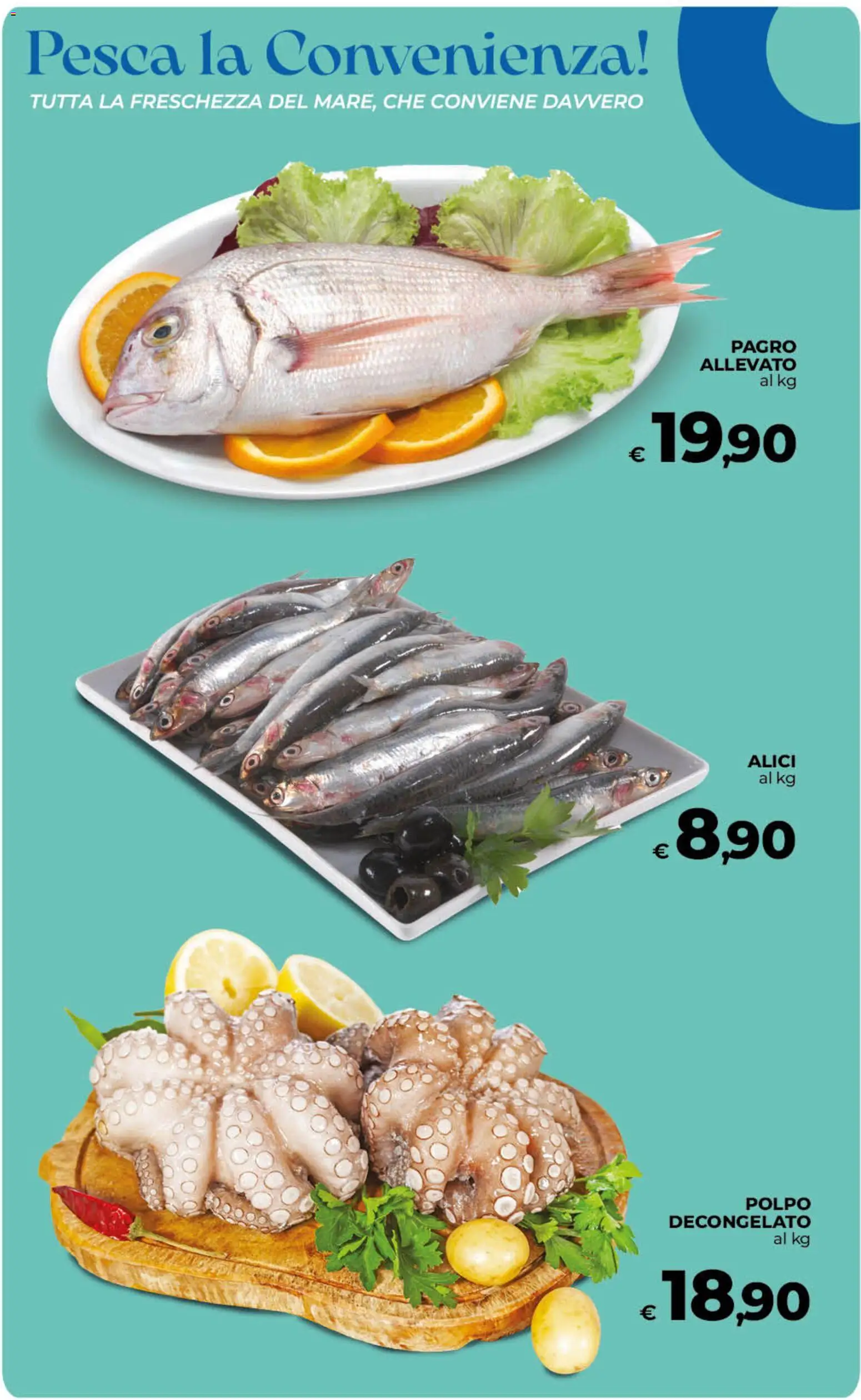 Volantino Ipercoop del 23/10/2026 | Pagina: 21 | Prodotti: Polpo, Pesca, Alici