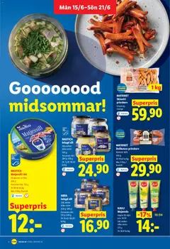 Lidl erbjudanden - Förhandsvisning av reklamblad från butik Lidl aktuell från 15.06.2026 | Sida: 6 | Produkter: Löksill, Sill, Majonnäs, Citron