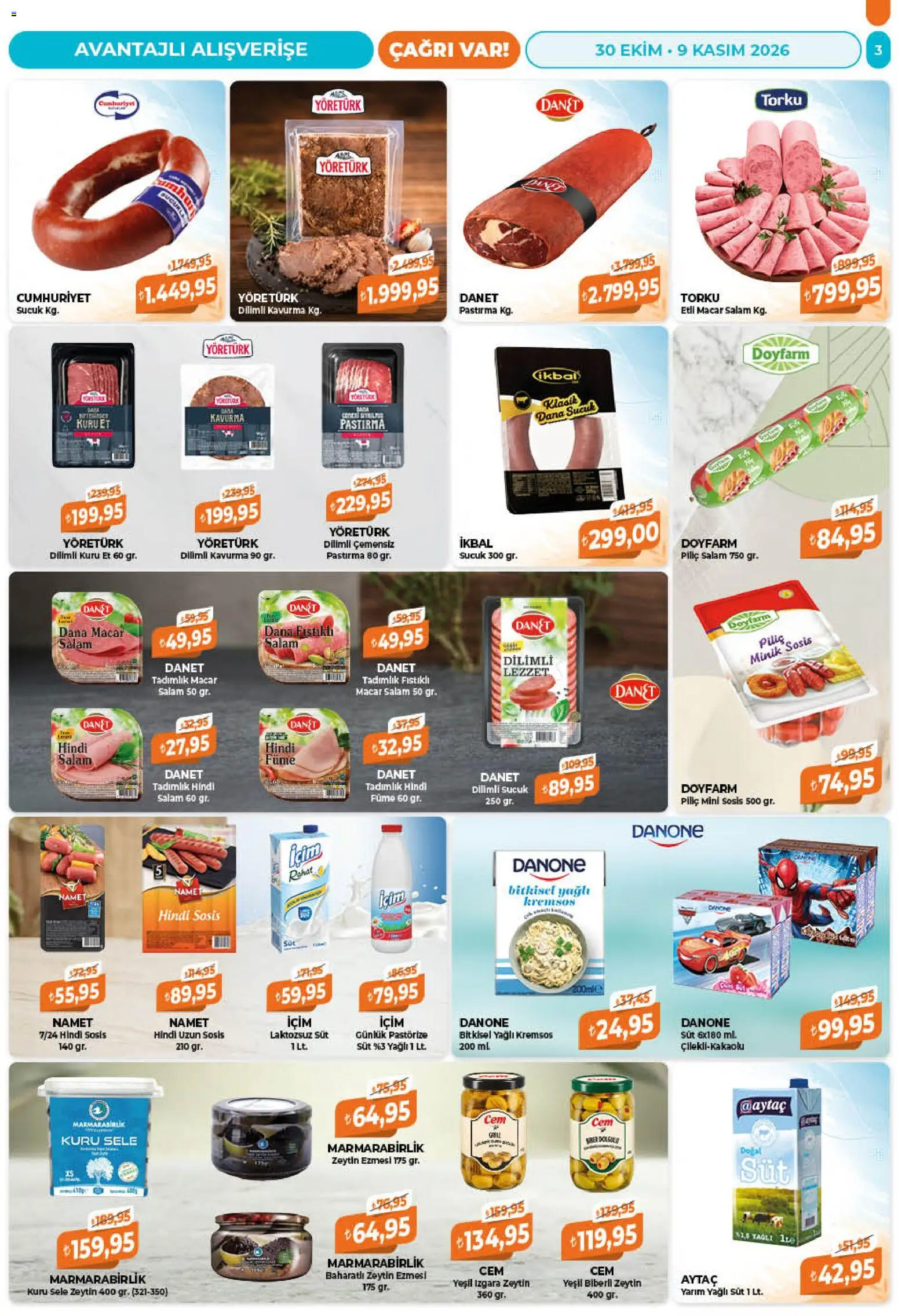 Çağrı Market Katalog - 30 Ekim 2026 tarihinden itibaren geçerlidir | Sayfa: 3