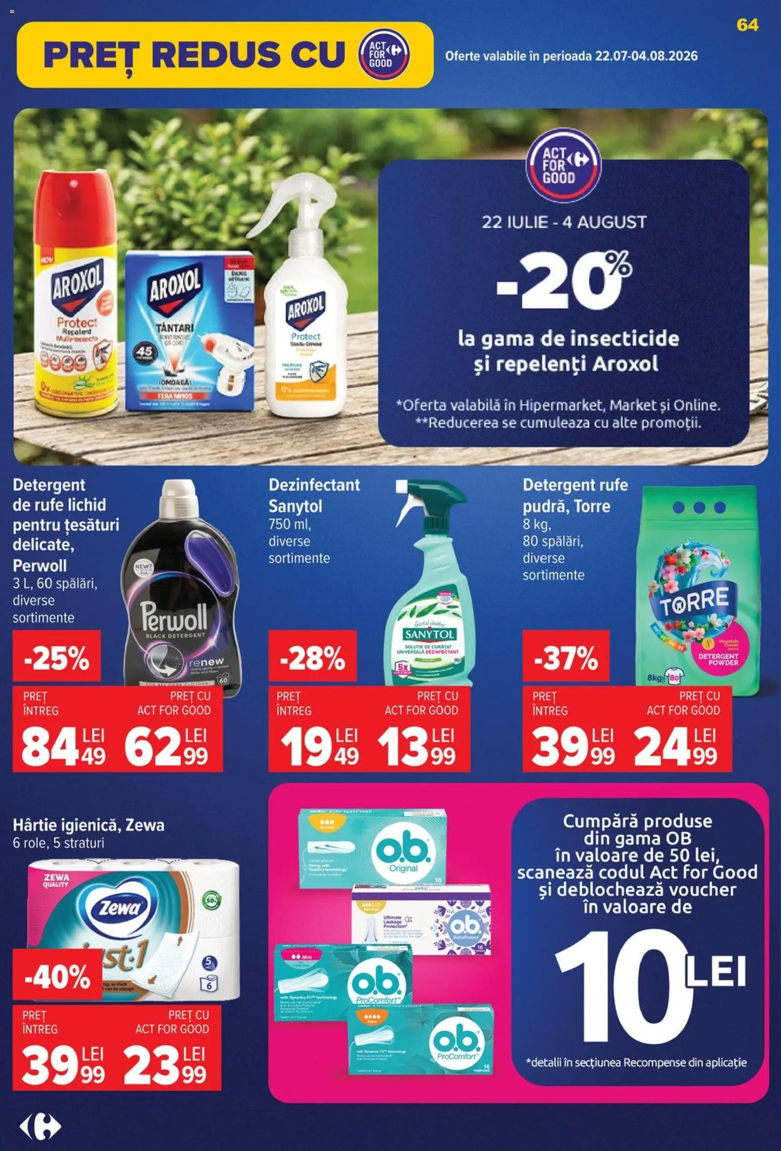 Noul catalog Carrefour – valabil de la 22.07.2026 | Pagină: 64
