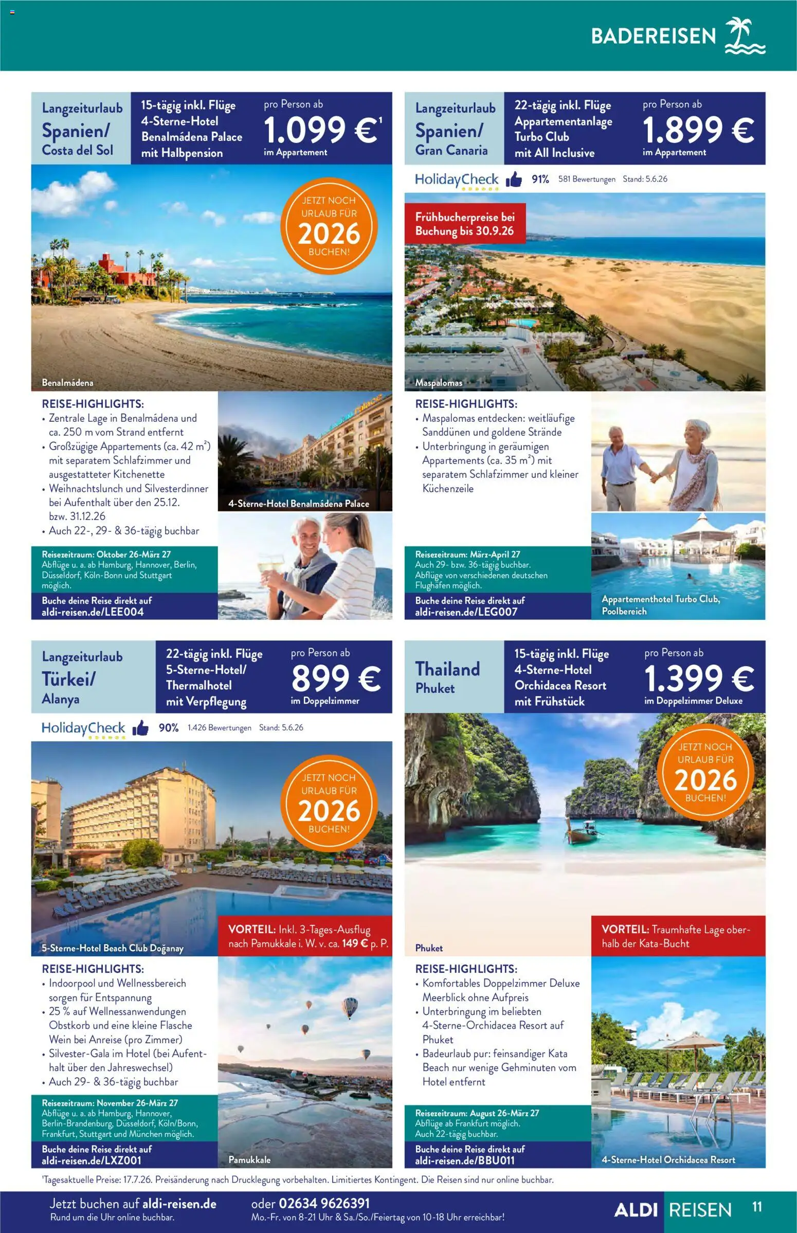 Aldi Reisen Prospekt – gültig ab 01.08.2026 | Seite: 11