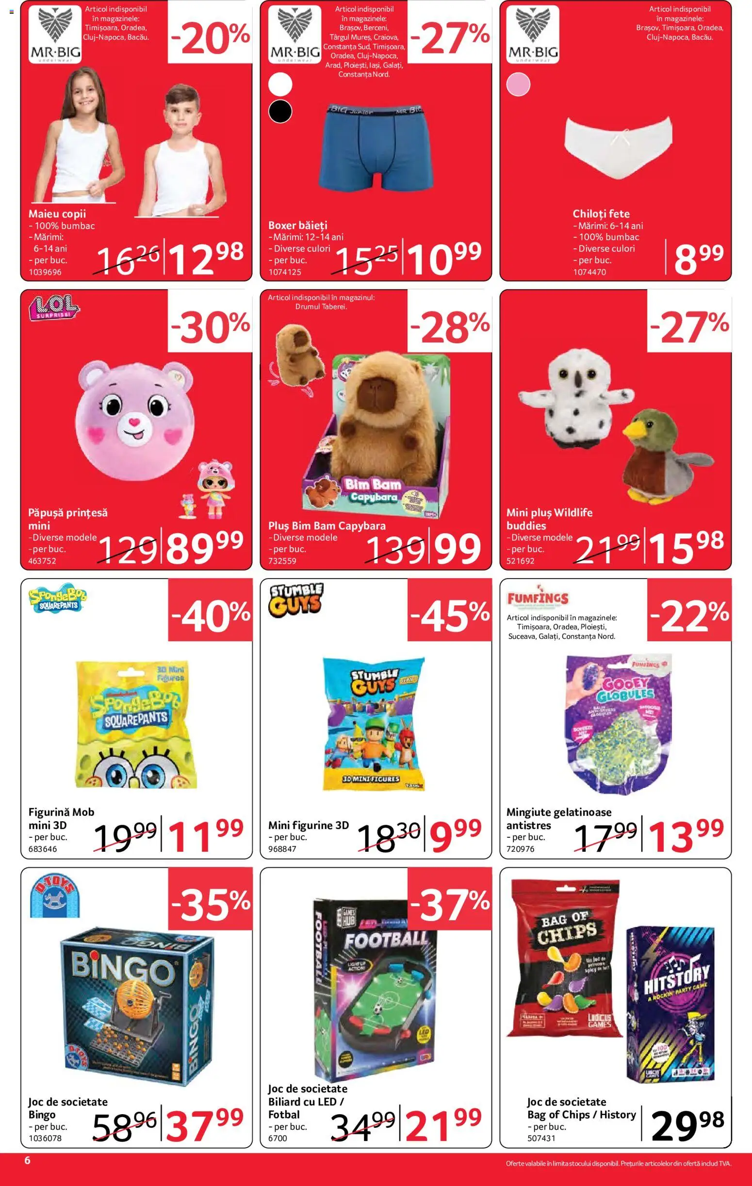 Noul catalog Selgros – valabil de la 21.08.2026 | Pagină: 6 | Produse: Joc, LED, Chiloți, Plus