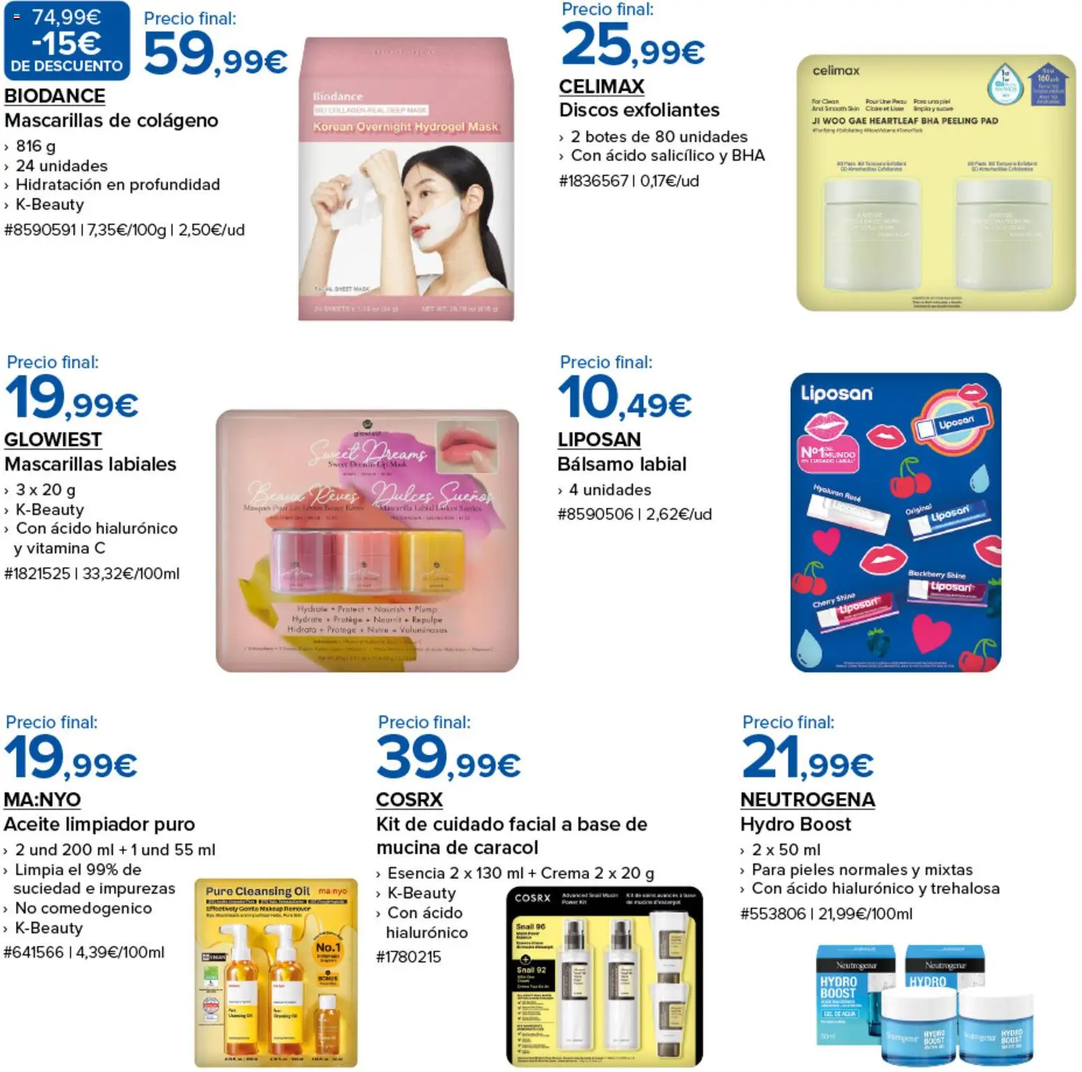 Costco Cuidado Beleza │ válido desde el 08/07/2026 | Página: 2 | Productos: Peeling, Aceite, Crema, Bálsamo labial
