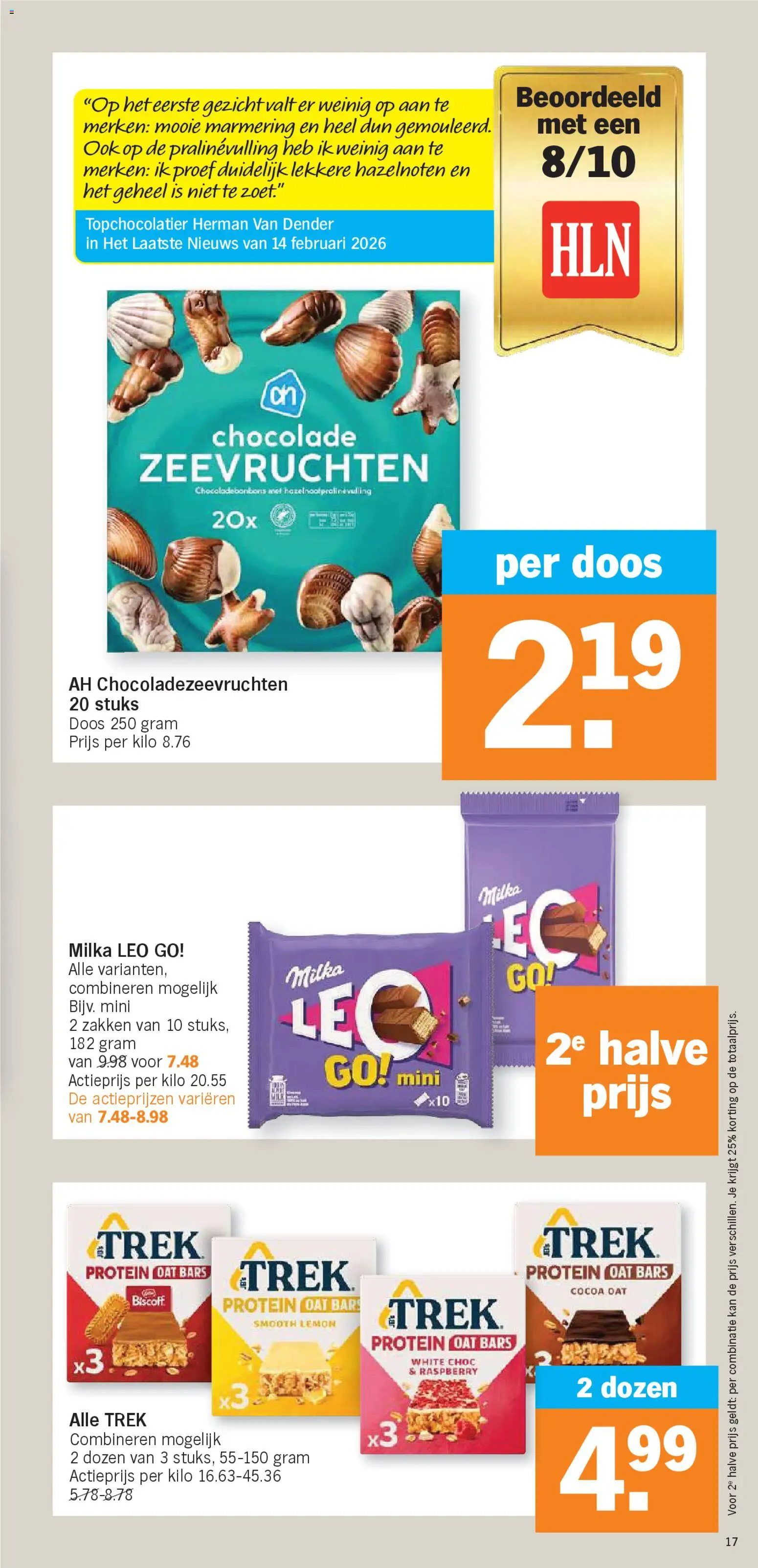 {H1} | Pagina: 17 | Producten: Kan, Chocolade