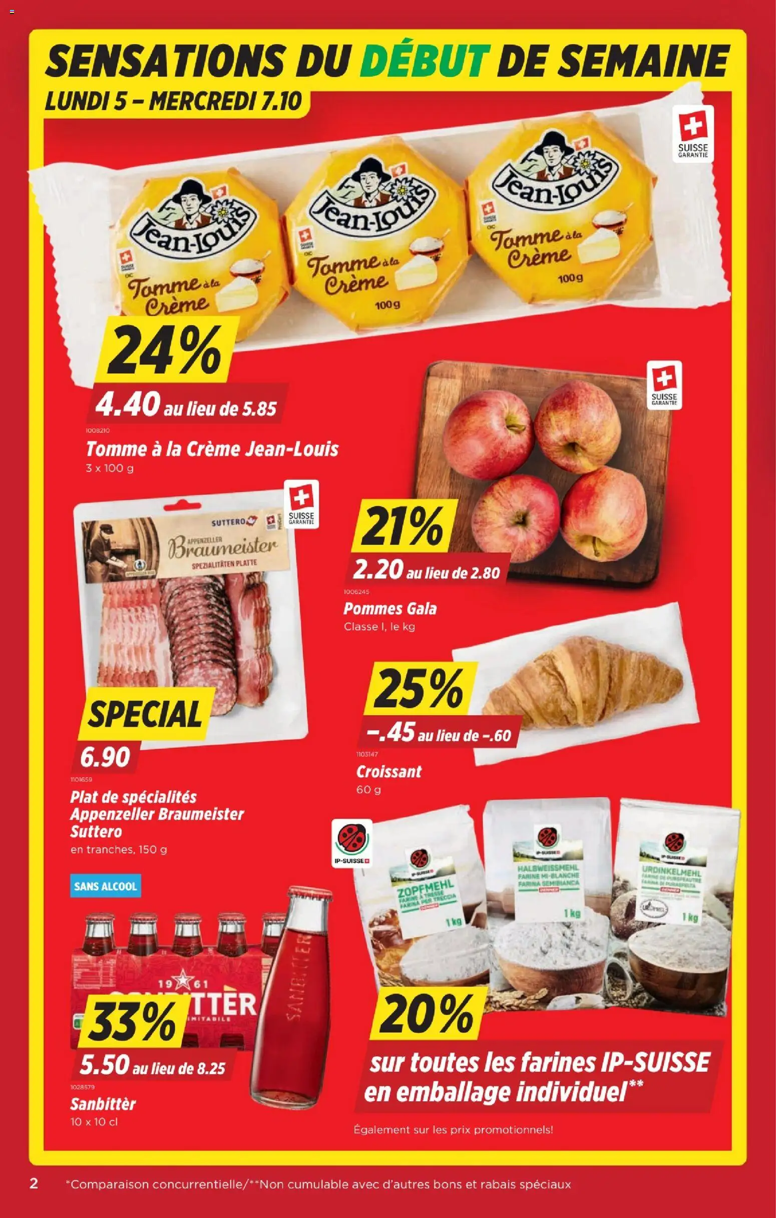 Denner aktionen FR – gültig ab 01.10.2026 | Seite: 2 | Produkte: Creme, Spezialitäten