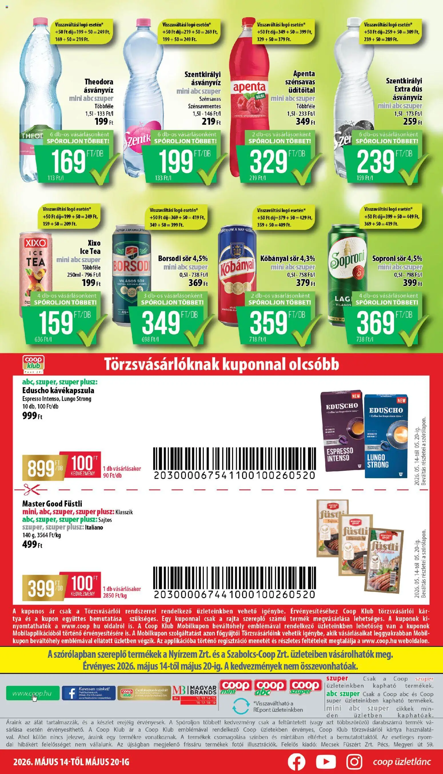 COOP akciós ujság - amely érvényes a következő dátumtól: 14.05.2026 | Oldal: 8