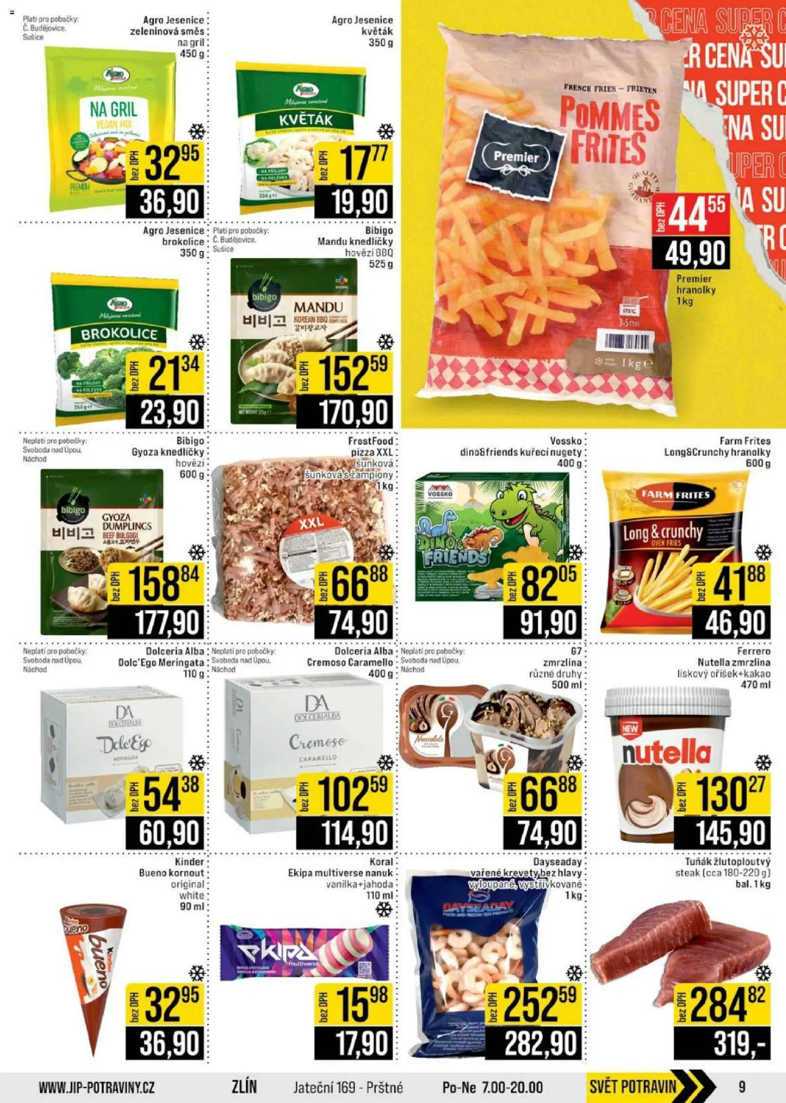 Jip leták - Cash & Carry od 01.07.2026 | Strana: 9 | Produkty: Nanuk, Steak, Sušiče, Kinder