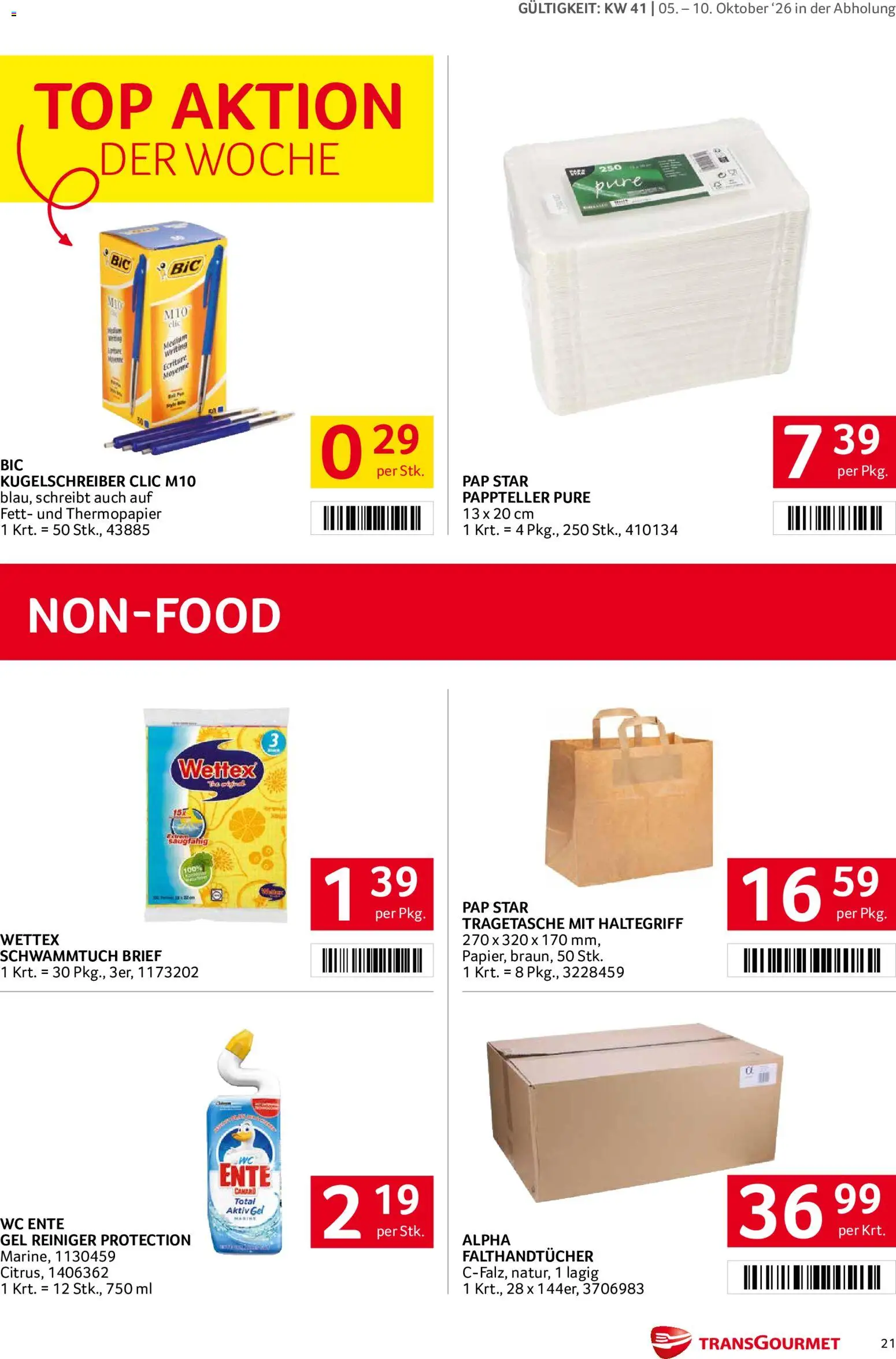 Transgourmet Flugblatt gültig ab 05.10.2026 | Seite: 21