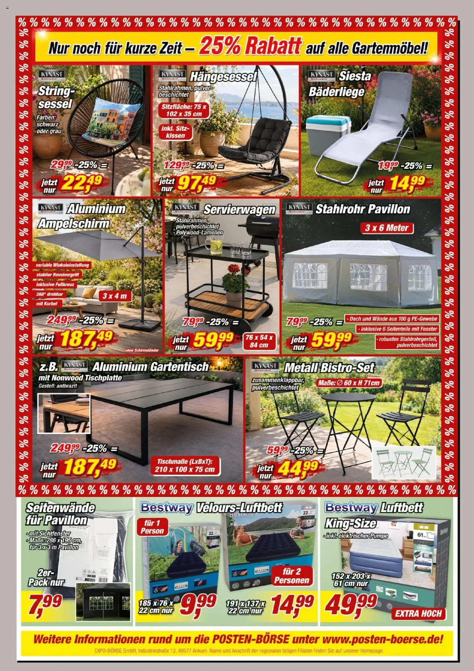 Posten Börse Prospekt – gültig ab 15.08.2026 | Seite: 8 | Produkte: Kissen, Sessel, Gartenmöbel, Schirmständer