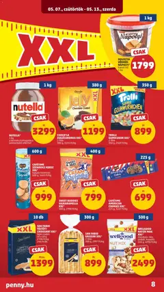 SAN FABIO TÖLTÖTT CROISSANT XXL*, tejes-csokis, 10 x 50 g - amely érvényes a következő dátumtól: 07.05.2026 | Oldal: 10