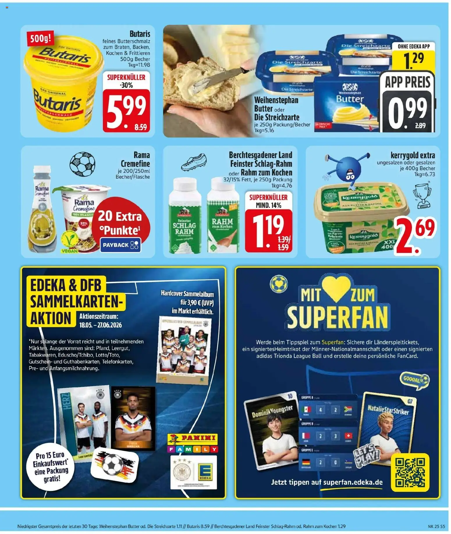 Edeka prospekt Rosenheim – gültig ab 14.06.2026 | Seite: 7 | Produkte: Butterschmalz, Rama, Butter, Rama cremefine