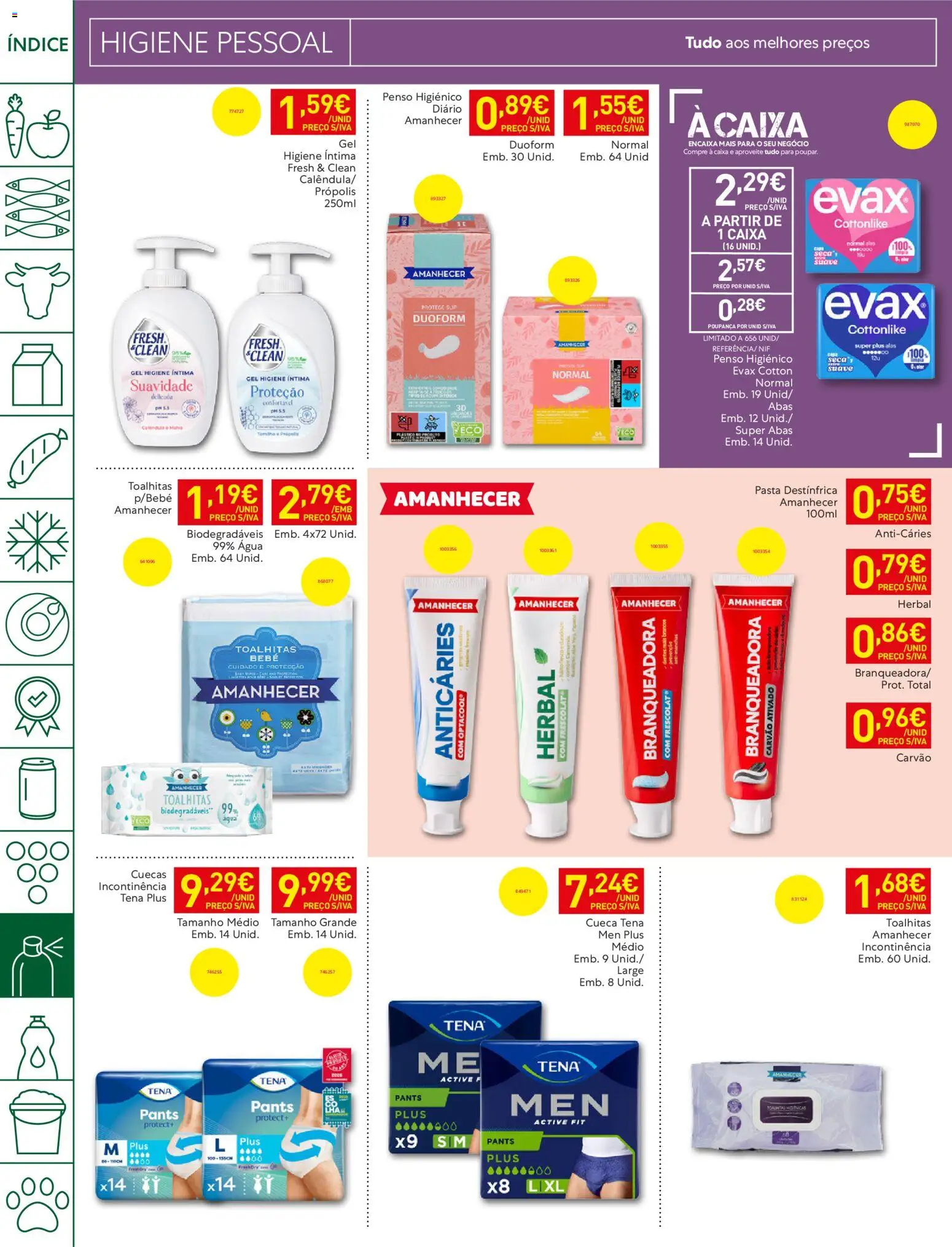 Recheio folheto Madeira │ válido de 14/07/2026 | Página: 34 | Produtos: Agua, Caixa, Cuecas