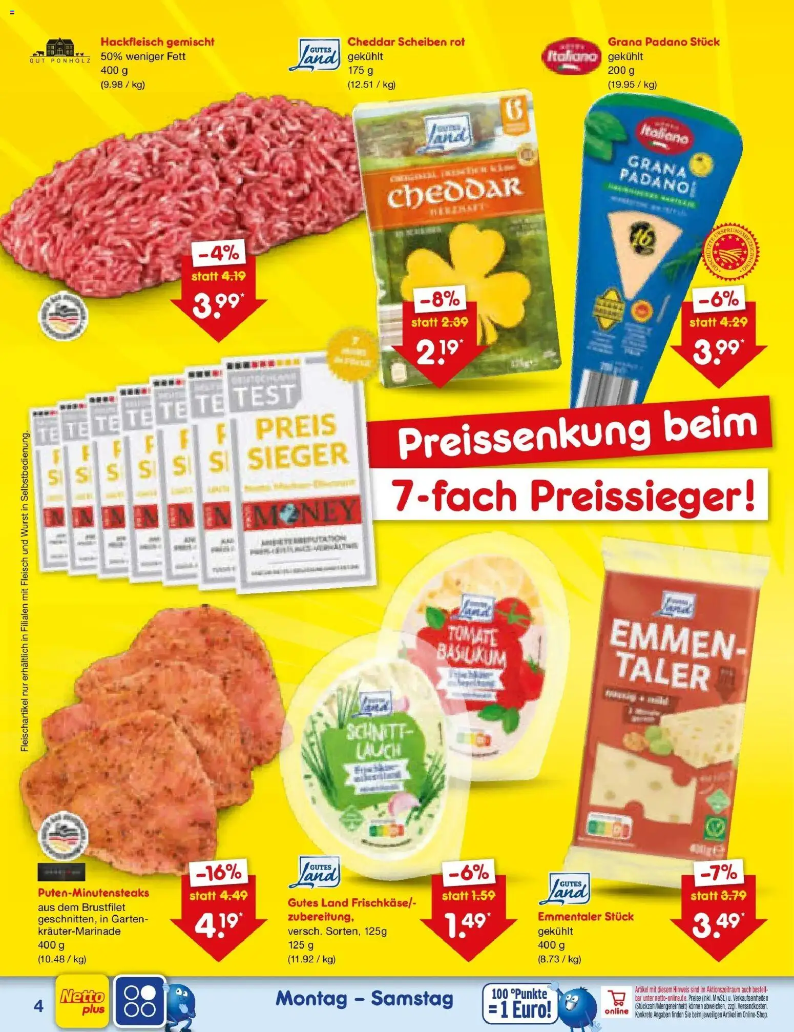Netto Marken-Discount Prospekt Selb – gültig ab 22.06.2026 | Seite: 6 | Produkte: Wurst, Fleisch, Hackfleisch