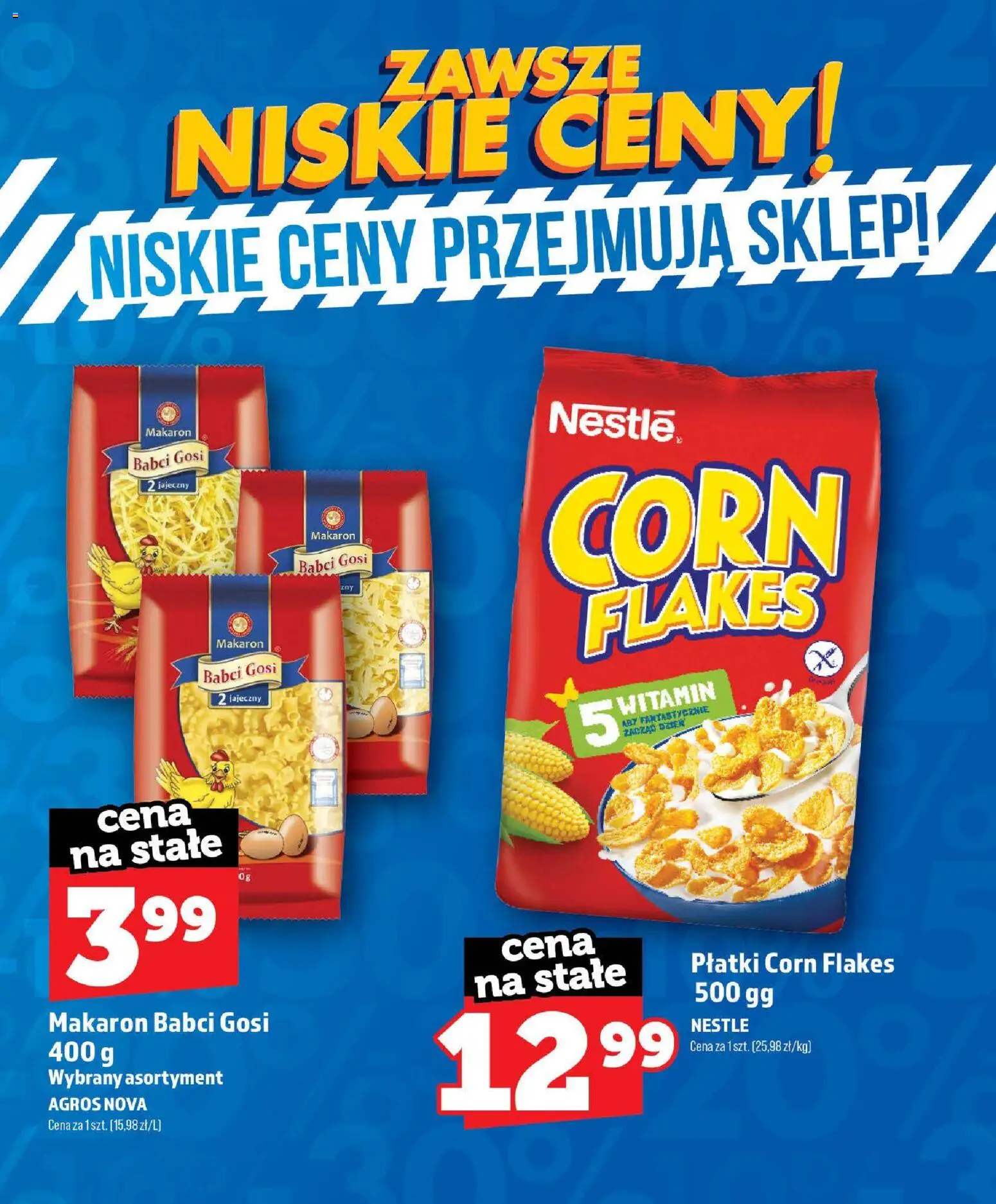 Topaz gazetka - Zawsze Niskie Ceny od 01.07.2026 | Strona: 28 | Produkty: Płatki corn flakes, Płatki, Makaron, Corn Flakes