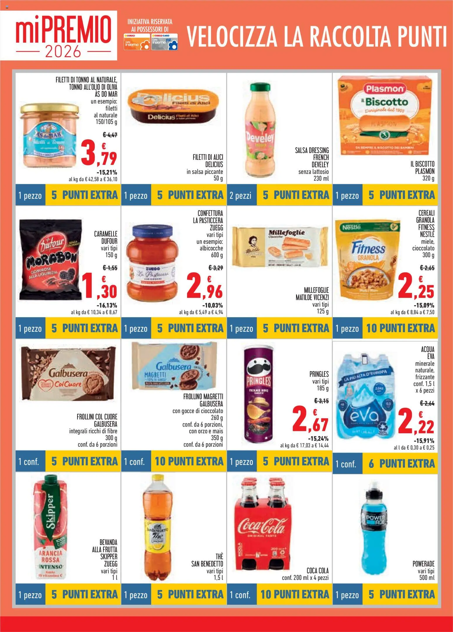Volantino Conad del 16/07/2026 | Pagina: 10 | Prodotti: Acqua, Salsa, Alici, Coca Cola