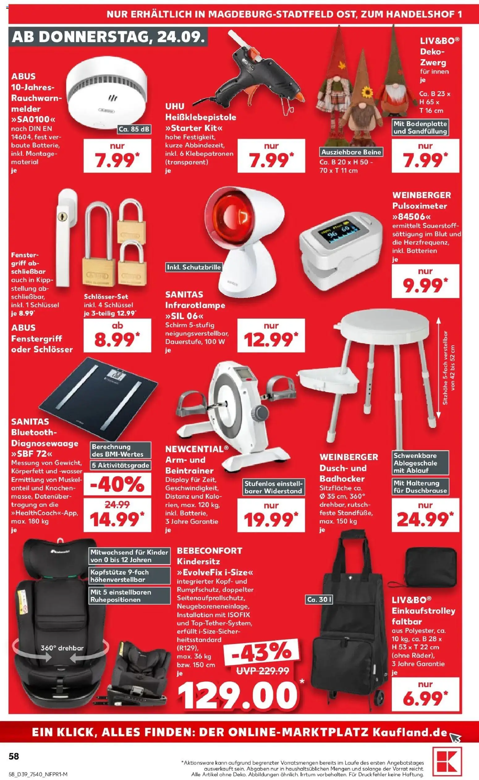 Prospekt Kaufland ab 21.09.2026 » Angebote Online zum Blättern | Seite: 61 | Produkte: Batterien, Batterie, Badhocker, Wasser
