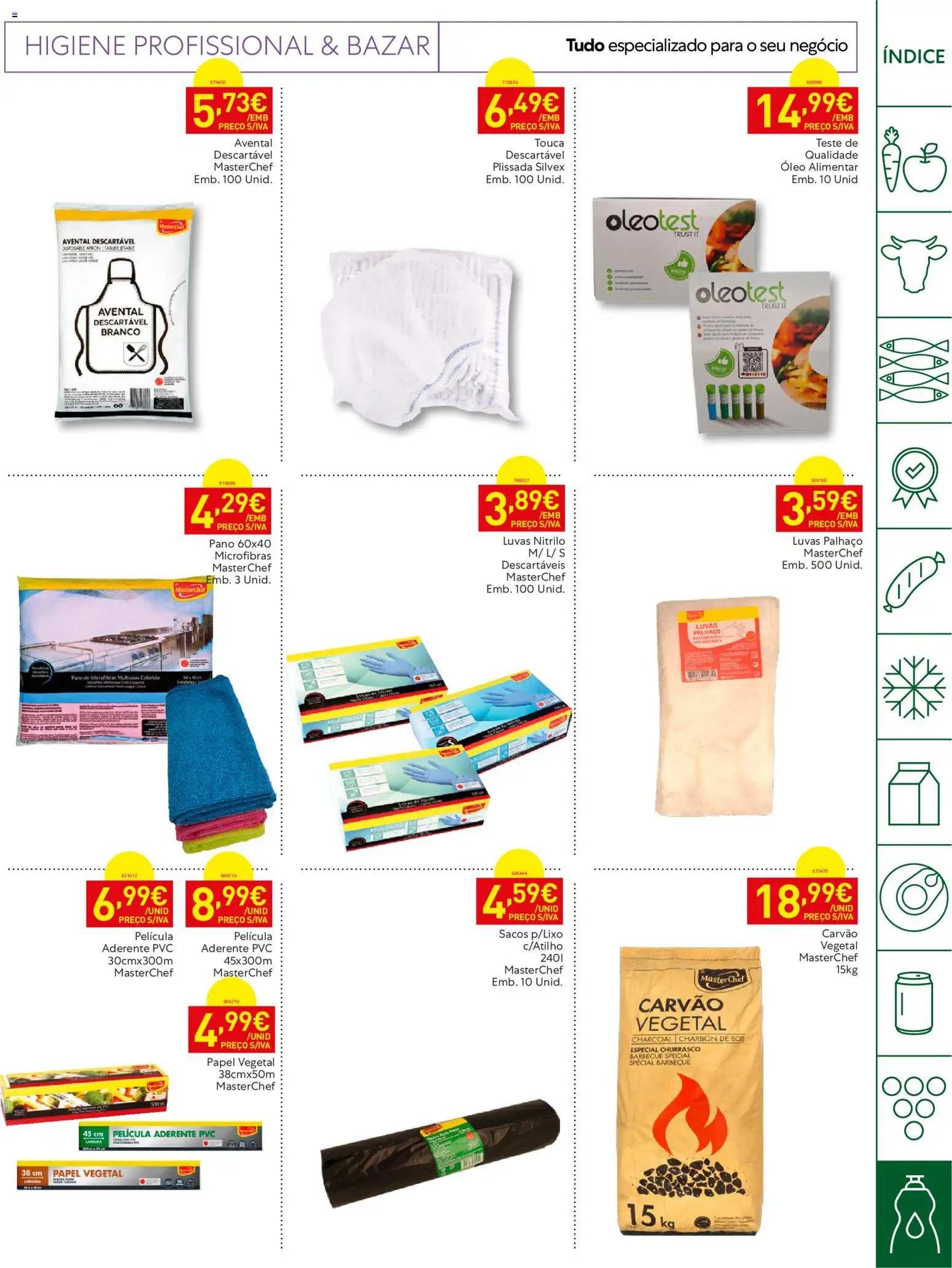 Recheio - Horeca Bons Negócios Madeira │ válido de 09.06.2026 | Página: 29 | Produtos: Luvas, Touca, Óleo