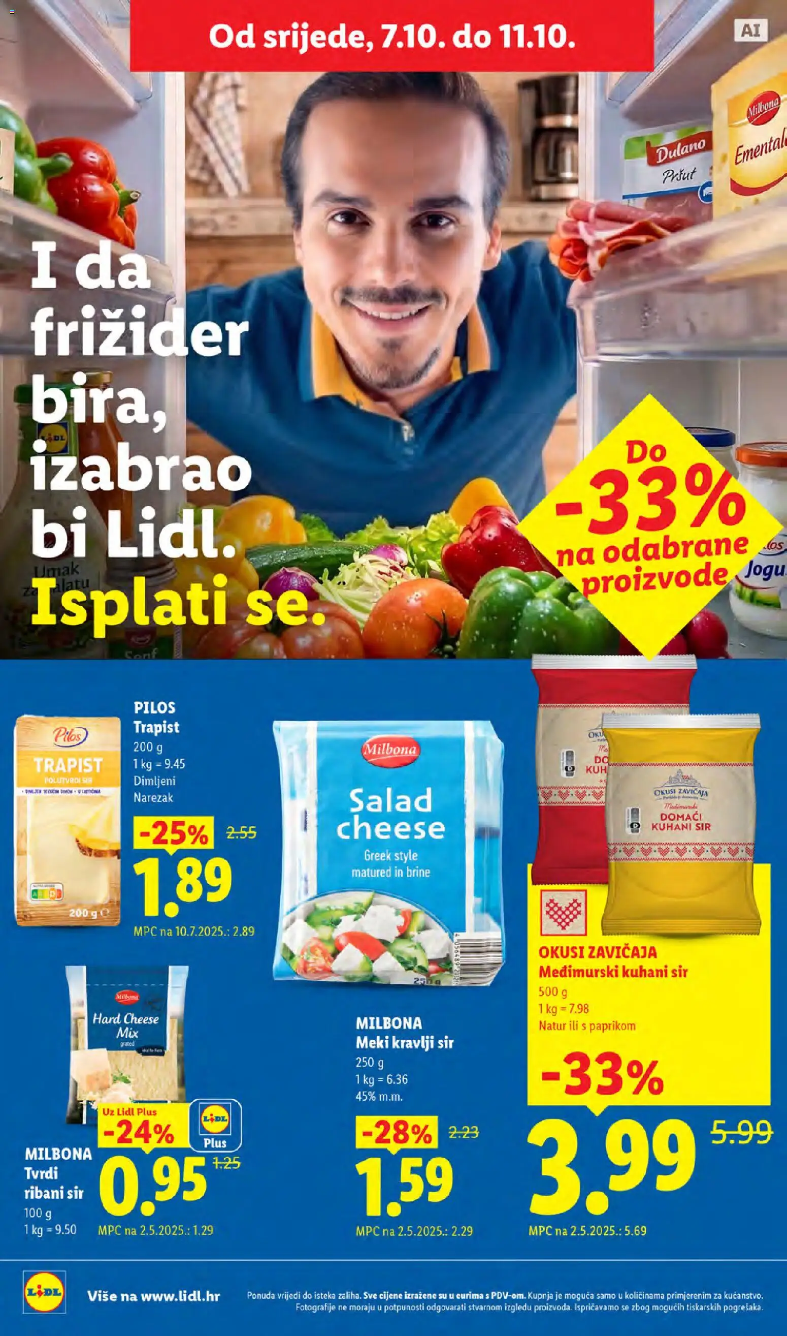 Lidl katalog | vrijedi od 05.10.2026 | Stranica: 58 | Proizvodi: Trapist, Pršut, Okusi zavičaja, Narezak