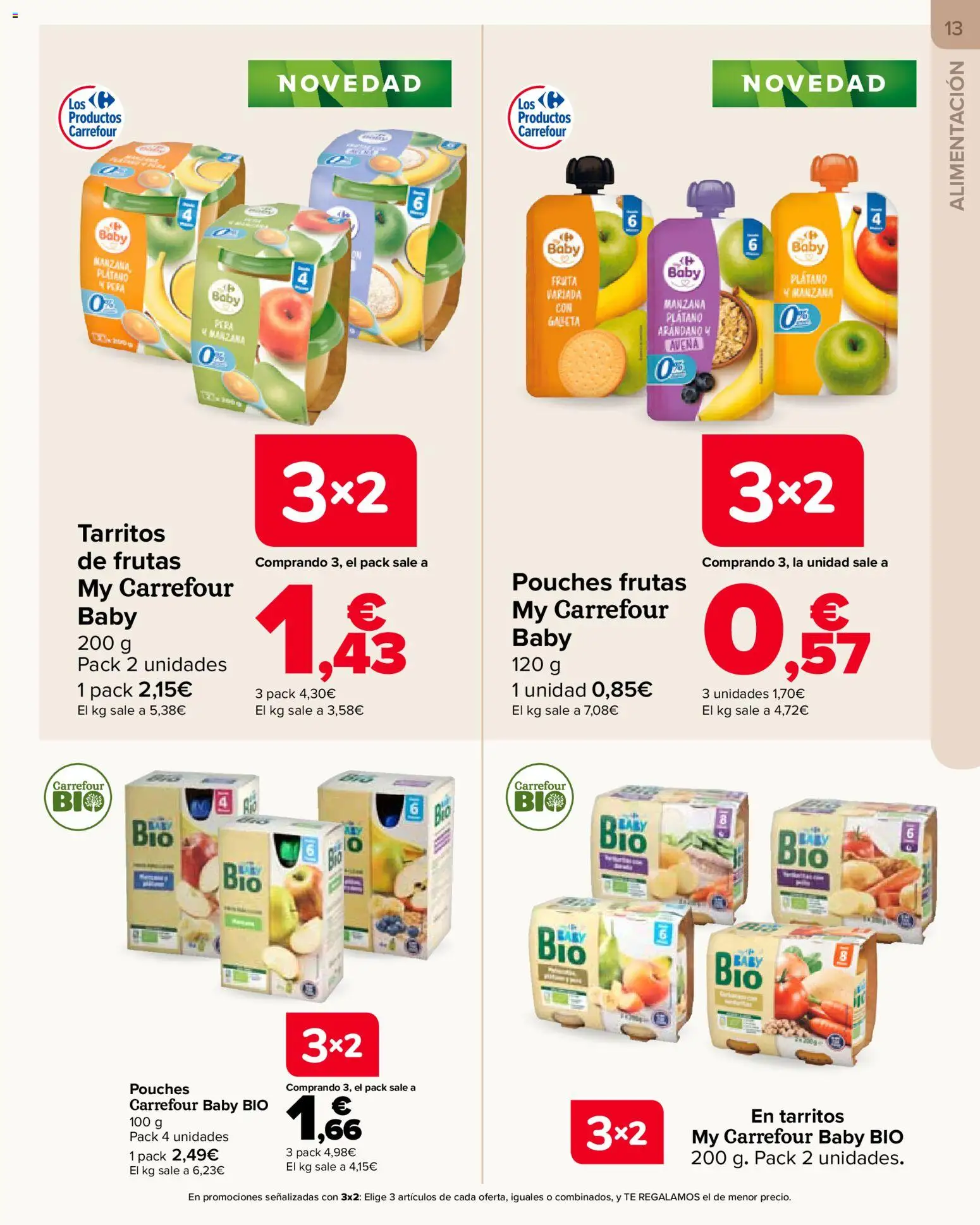 Carrefour folleto Bebé │ válido desde el 26/08/2026 | Página: 13 | Productos: Fruta, Manzana, Té