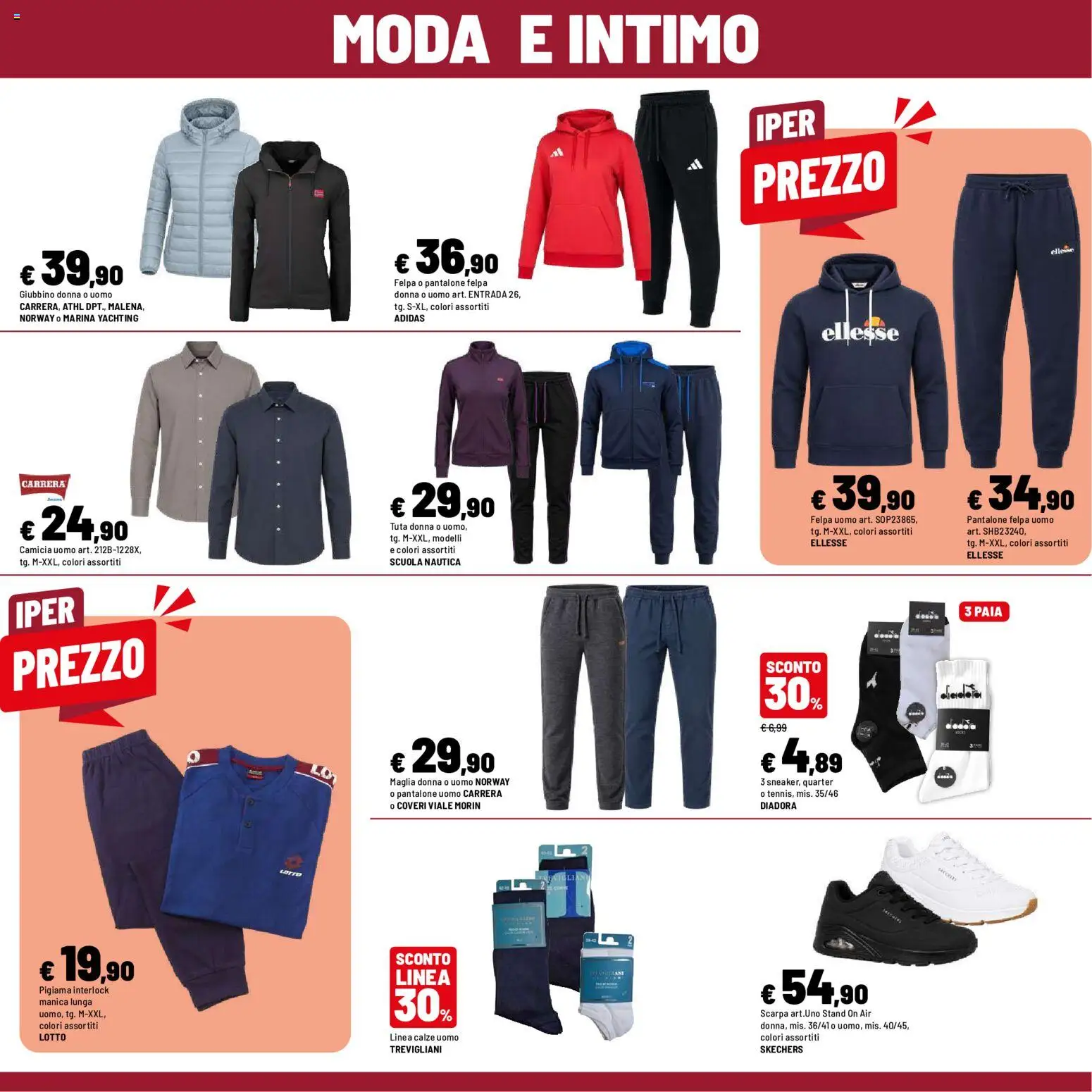 Volantino Iper del 01/10/2026 | Pagina: 39 | Prodotti: Camicia, Felpa, Intimo, Pigiama