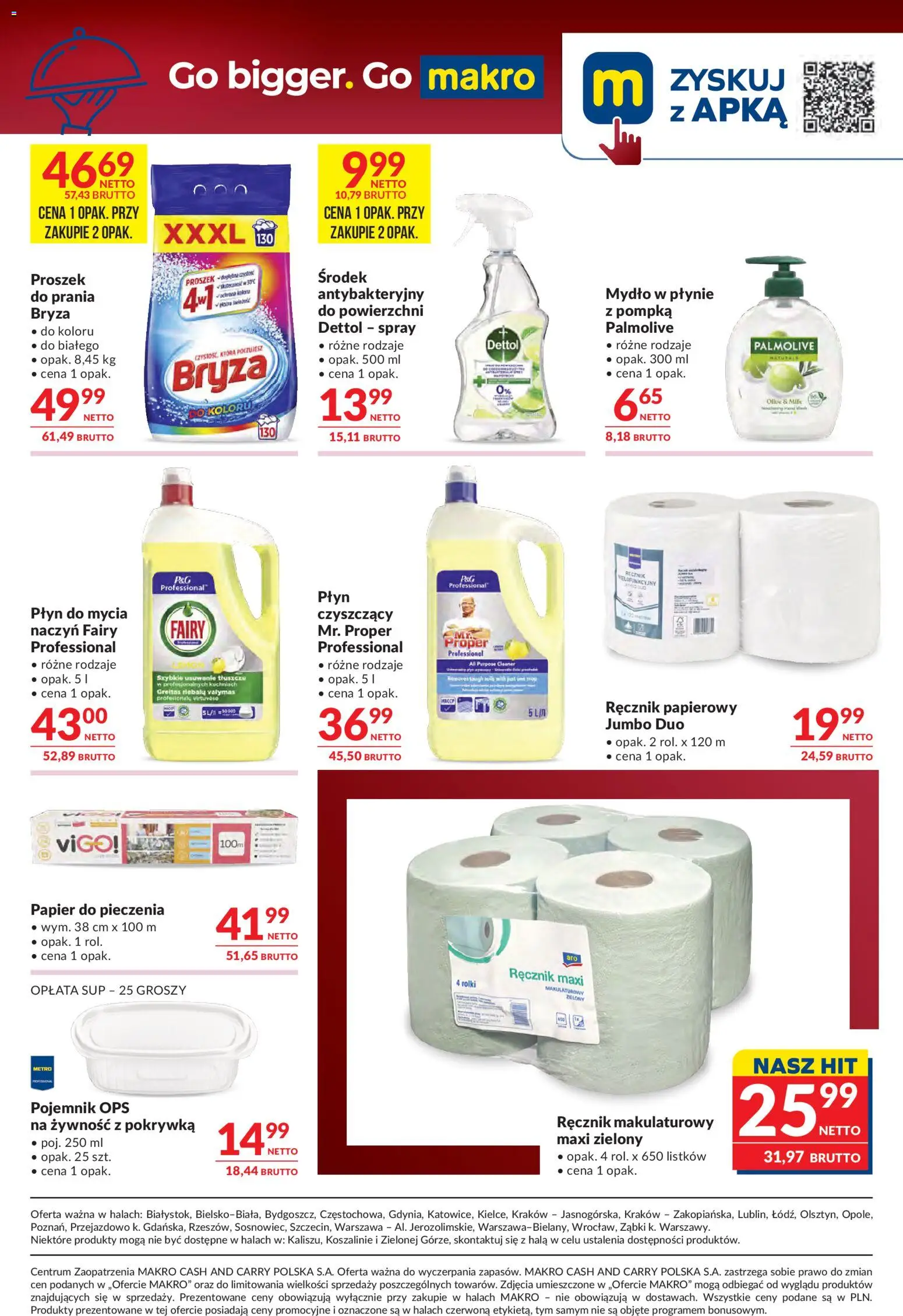 Makro gazetka - Oferta dla gastronomii od 14.04.2026 | Strona: 10 | Produkty: Mydło w płynie, Rolki, Fairy, Mydło