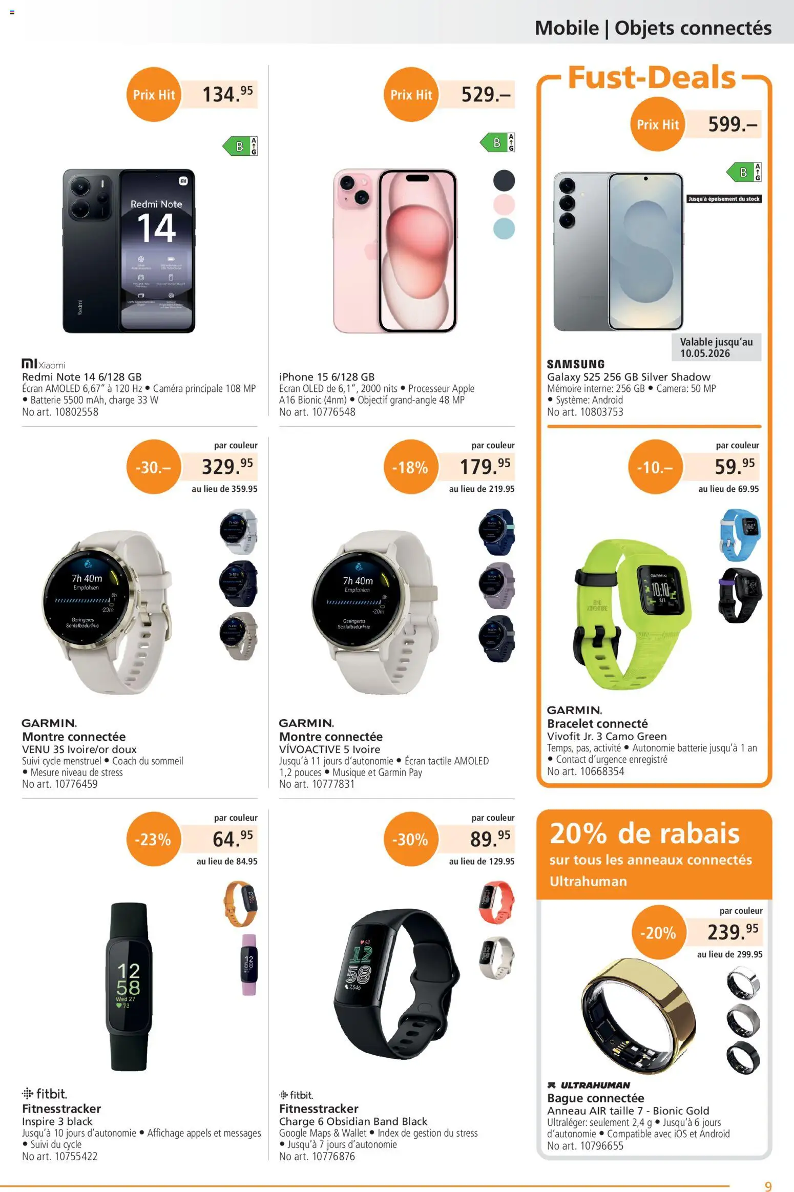Fust aktionen FR – gültig ab 01.05.2026 | Seite: 9 | Produkte: Batterie, Apple, Samsung, Iphone