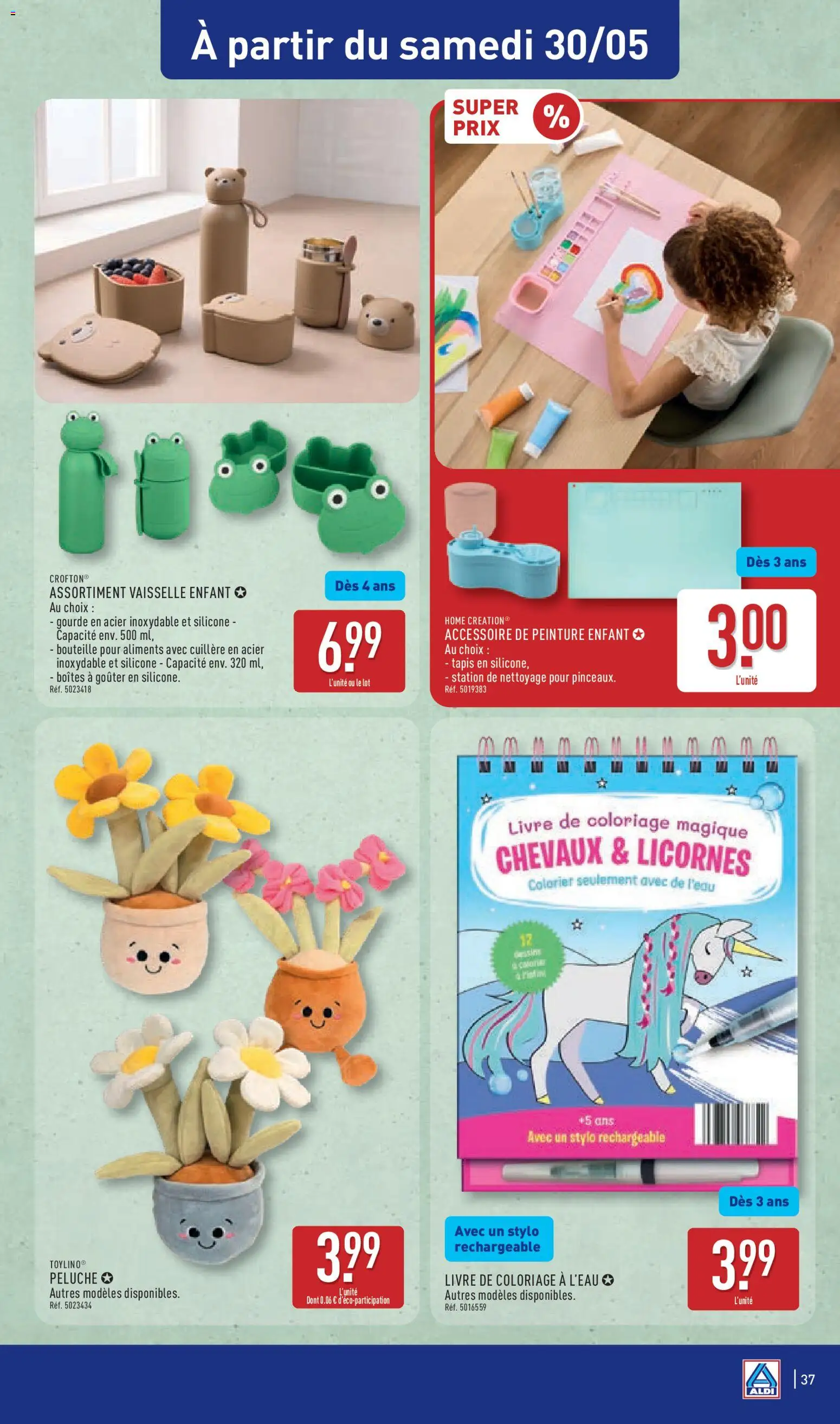{H1} | Page: 39 | Produits: Livre de coloriage, Gourde, Tapis, Livre