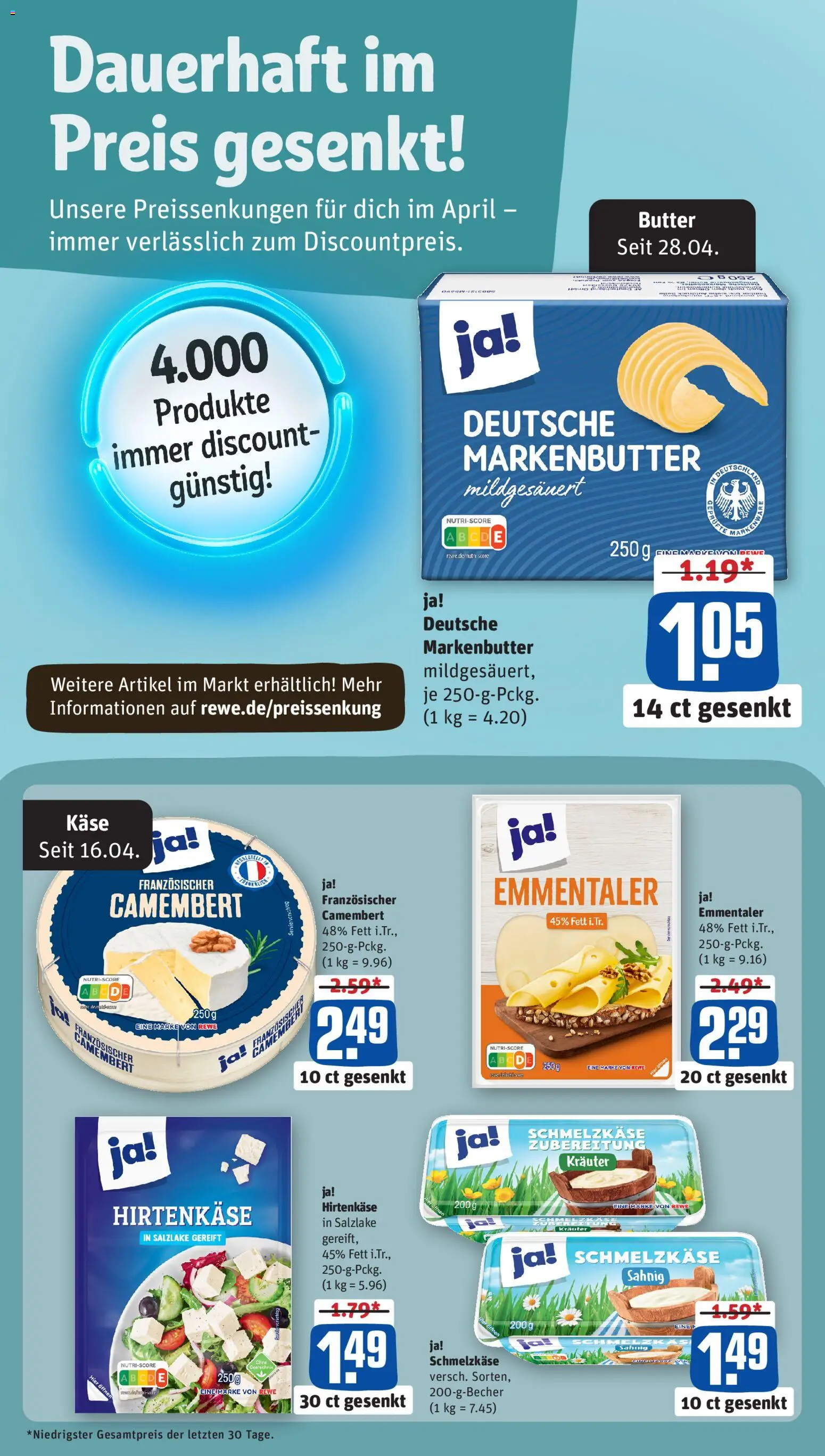 Rewe ihr Kaufpark Prospekt 	 – gültig ab 04.05.2026 | Seite: 2 | Produkte: Butter, Käse
