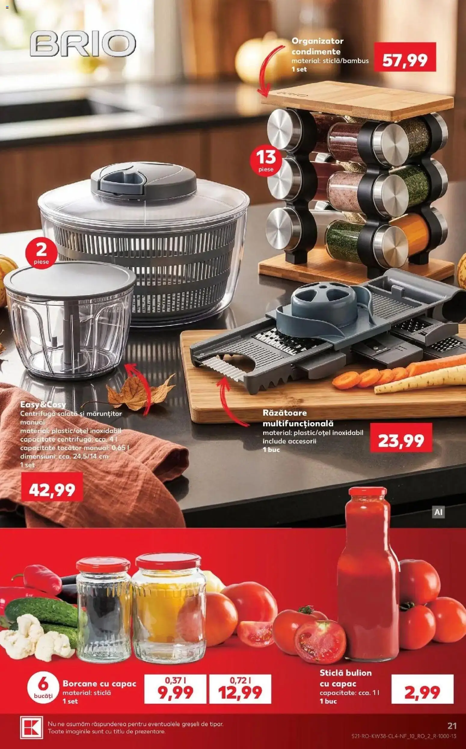 Kaufland Viseu de Sus 16.09.2026 - Revista si Oferta | Pagină: 21 | Produse: Bulion, Răzătoare, Organizator, Salată