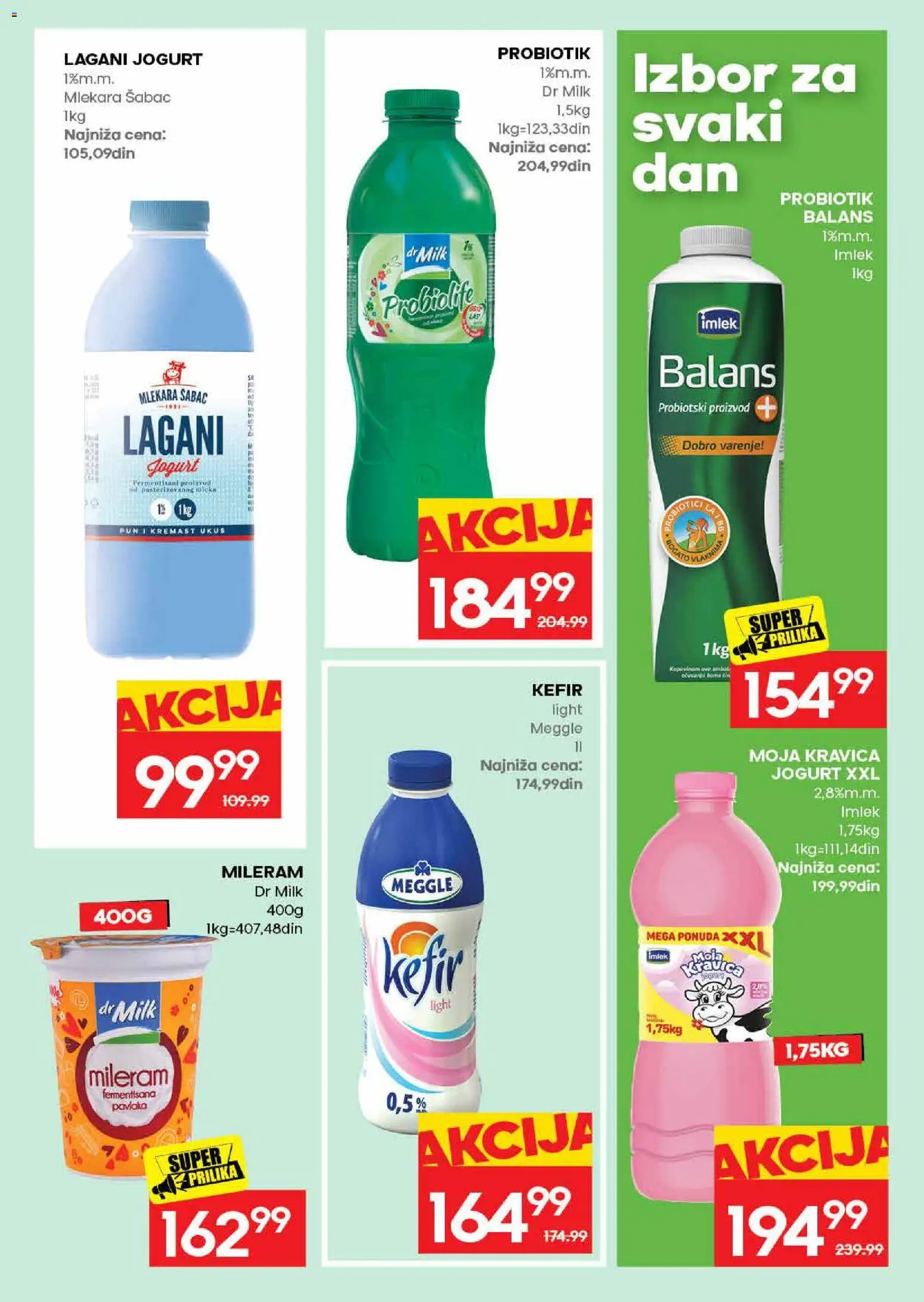 Roda katalog - važi od 31.08.2026 | Strana: 17 | Proizvode: Kefir, Moja kravica, Jogurt, Pavlaka