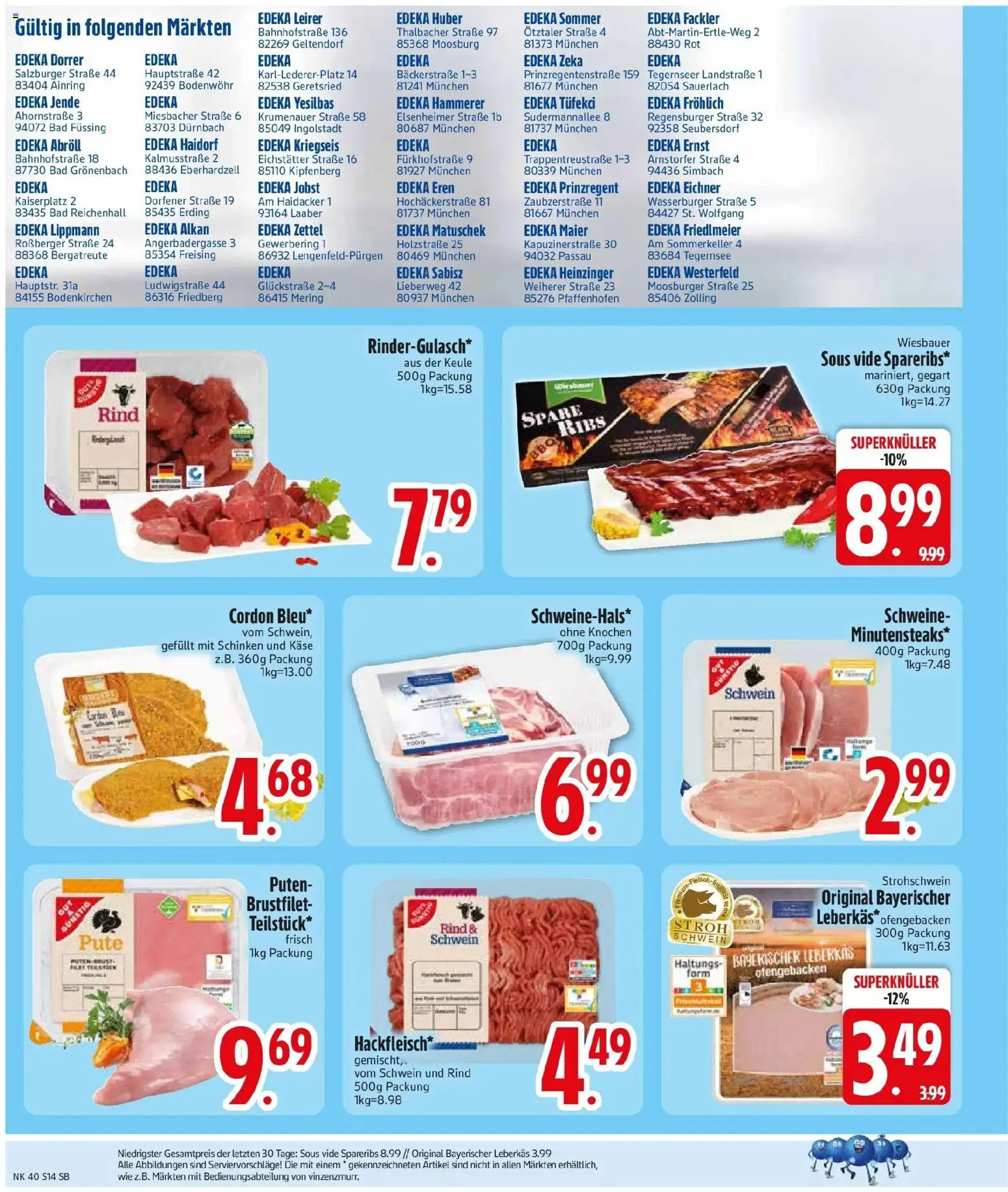 Edeka Prospekt Zolling (ab 28.09.2026) » Angebote Online | Seite: 16 | Produkte: Pute, Käse, Bad, Spare ribs