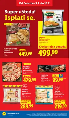 TRATTORIA ALFREDO Baget kebab, Baget kebab 200 g - pregled Lidl kataloga - važi od 09.07.2026 | Strana: 26