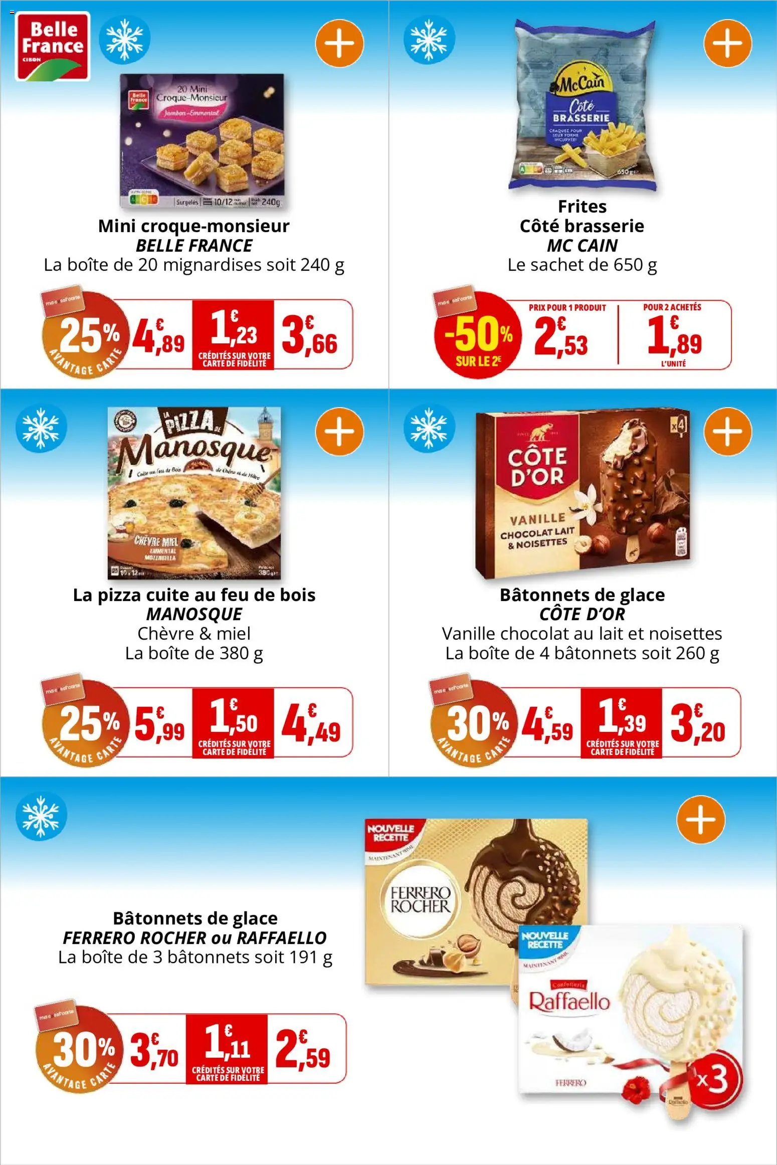 {H1} | Page: 21 | Produits: Vanille, Noisettes, Frites, Jambon