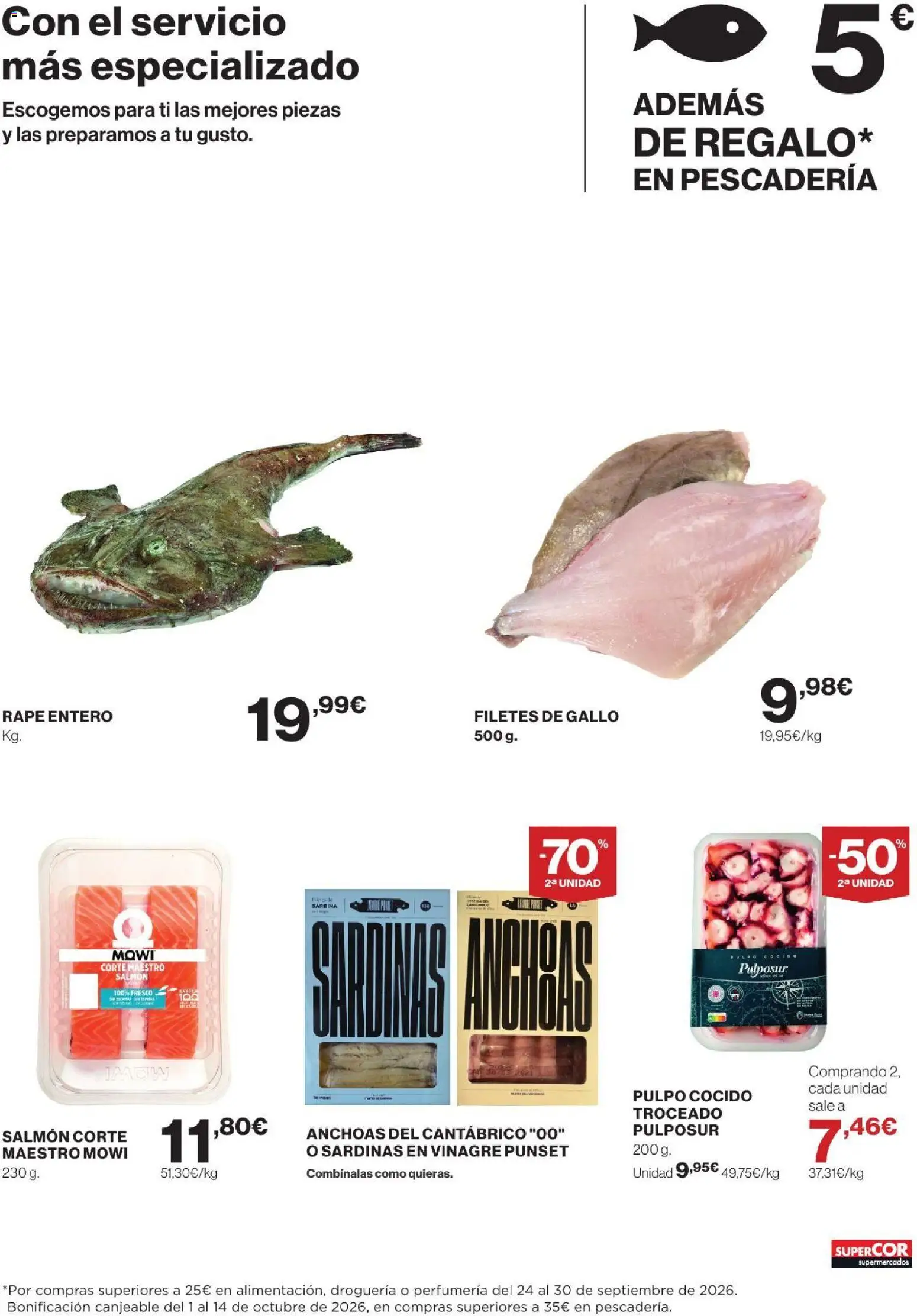 Supercor Canarias │ válido desde el 24/09/2026 | Página: 3 | Productos: Anchoas, Salmón, Sardinas, Vinagre