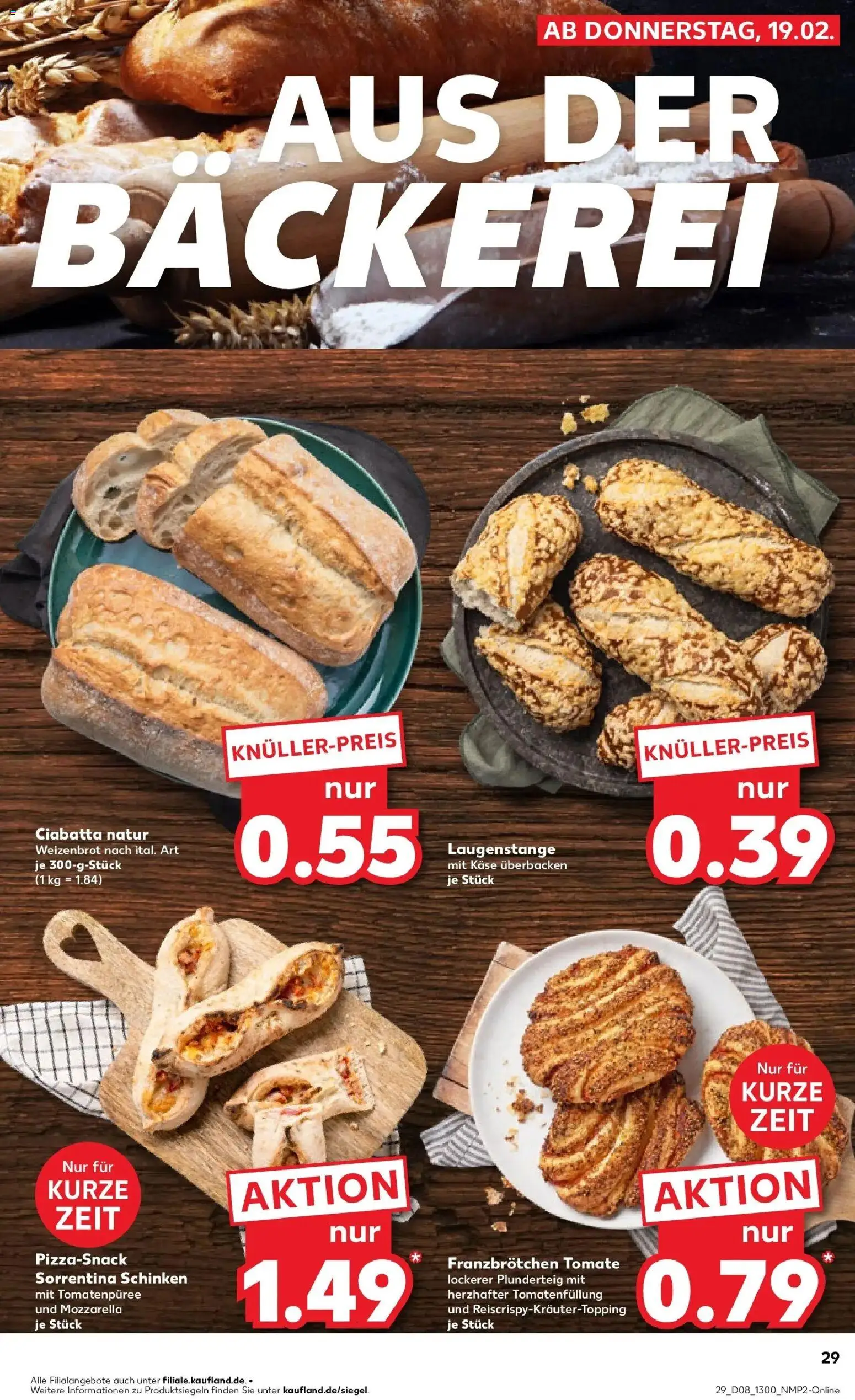 Kaufland prospekt Hermeskeil	 – gültig ab 19.02.2026 | Seite: 37 | Produkte: Käse, Mozzarella, Tomatenpüree, Schinken